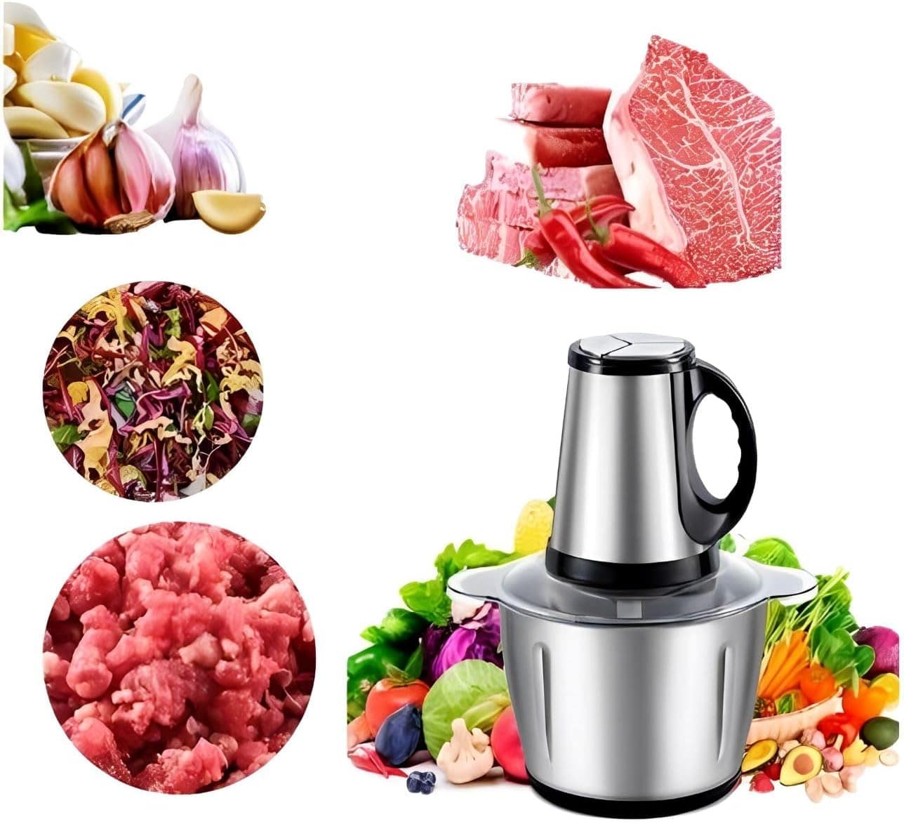 Multiprocessador De Carne Legumes Temperos Elétrico 3l - Image 2