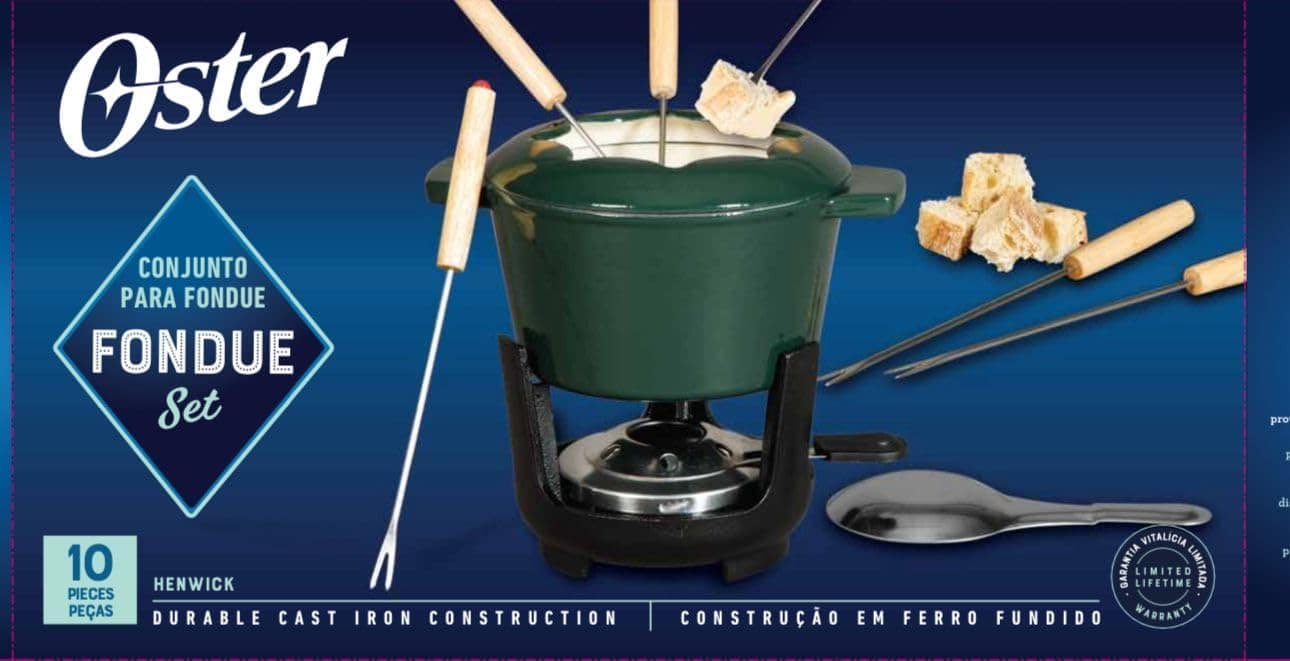 OSTER Conjunto para Fondue em Ferro Fundido 10 Peças Henwick...