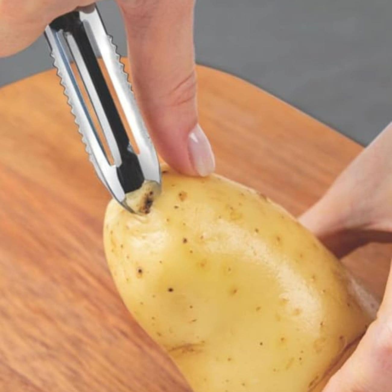 Kit 2 Peças Descascadores Cortadores De Alimentos Legumes Ve... - Image 2