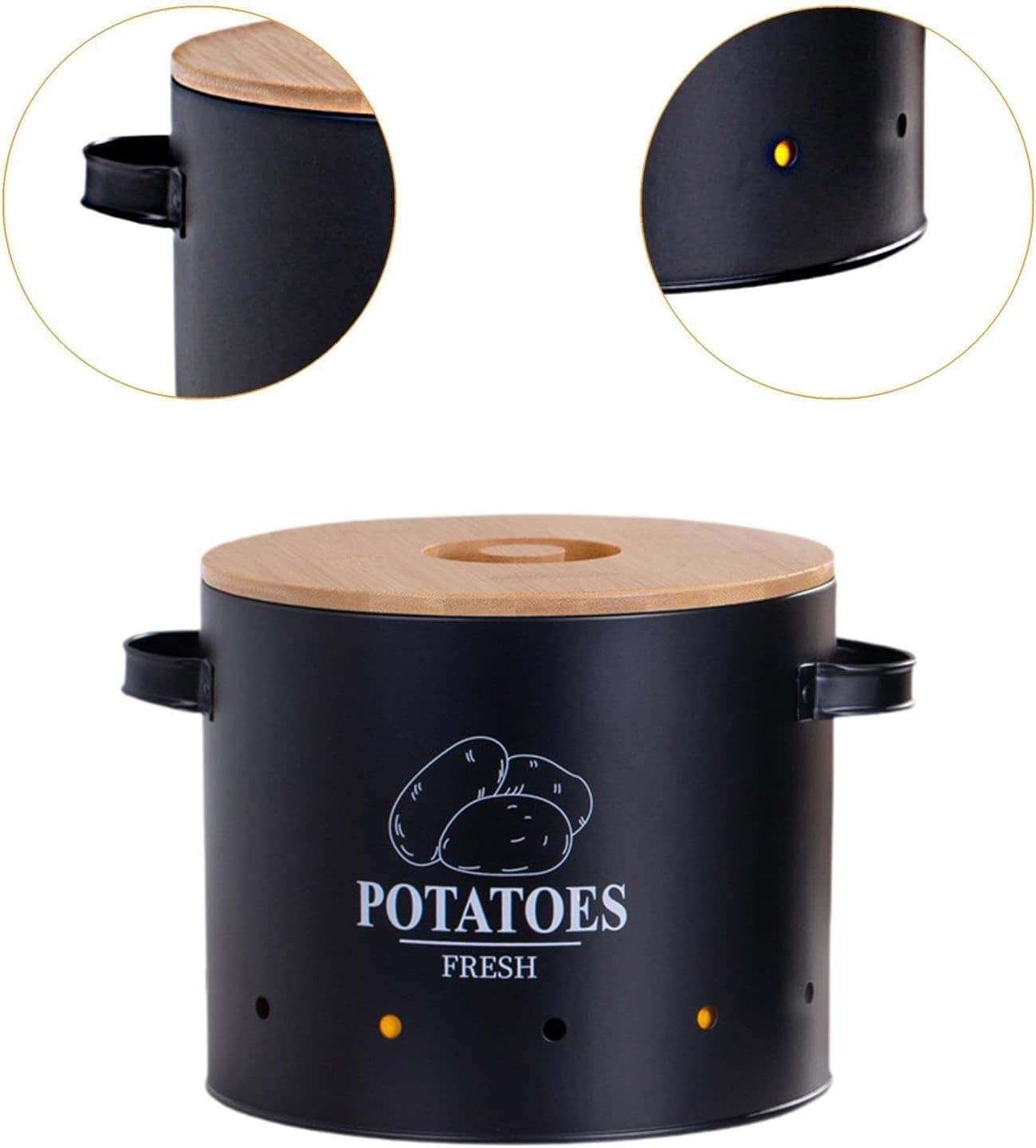 Despensa organizadora de estanho de fazenda contêiner hole d... - Image 5