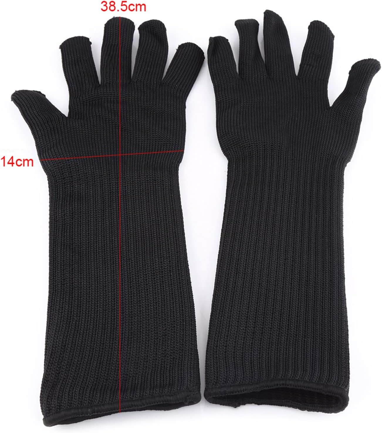 Luvas Resistentes Ao Corte, Fio de Aço Inoxidável, Punhos Lo... - Image 7