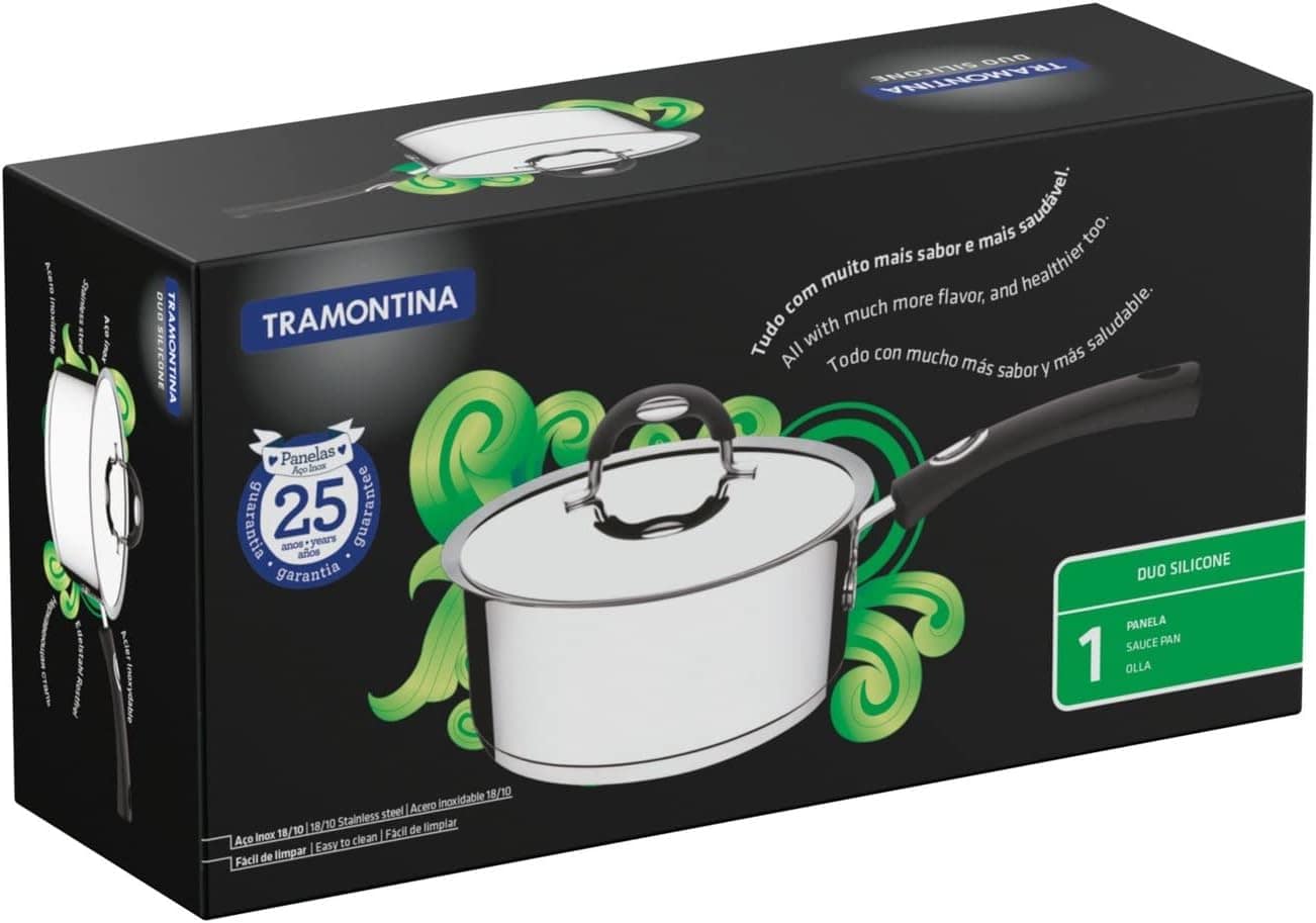 Panela Tramontina Duo Silicone em Aço Inox Fundo Triplo com ... - Image 6