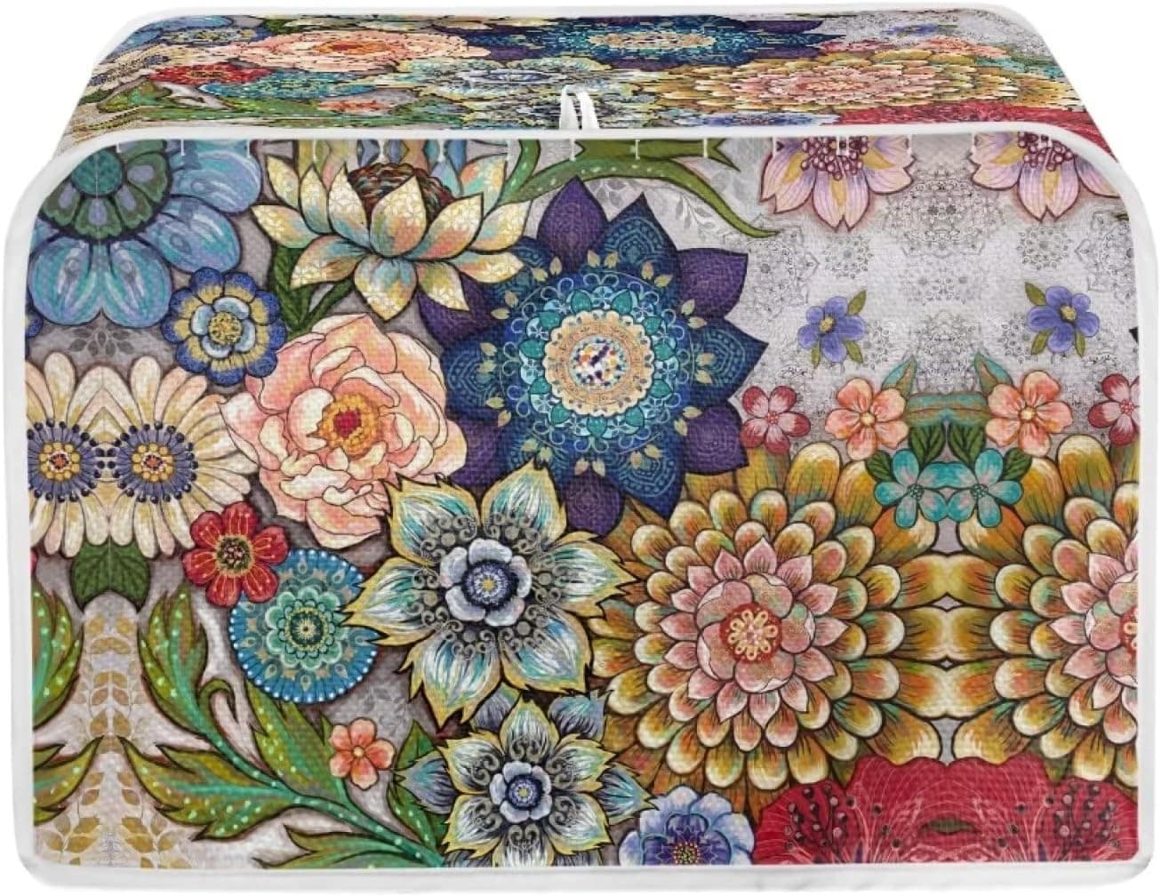 JEOCODY Capas para Torradeira Bright Blossoms com 2 Fatias L...