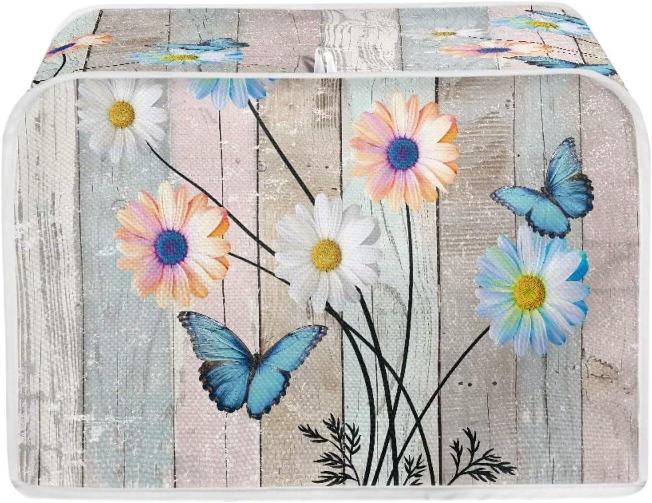 Salabomia Capa de torradeira borboleta margarida 4 fatias pa...