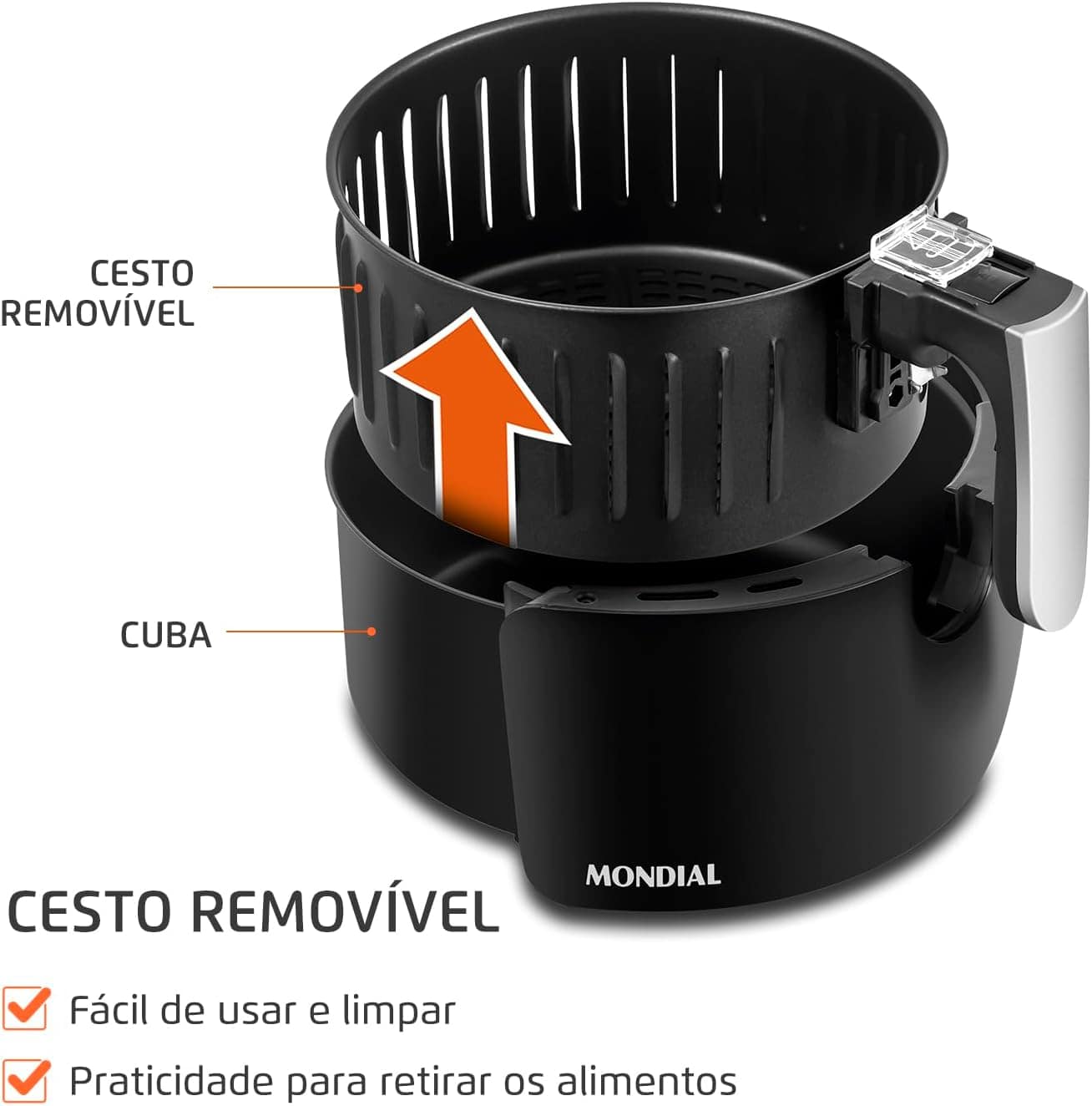 Fritadeira Sem Óleo Air Fryer 3,5L, Mondial, Preto/Inox, 150... | É bom mesmo? Descubra antes de comprar - Image 4