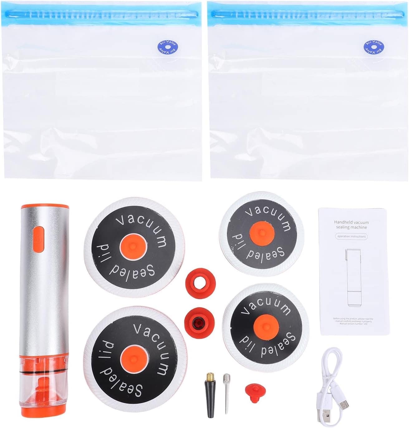 Seladora a vácuo para alimentos, seladora a vácuo portátil s...