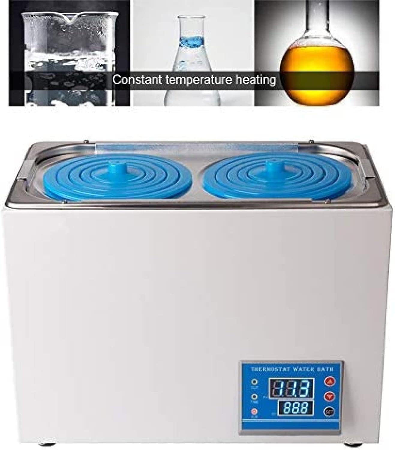 Banho-maria de laboratório 300/600W, banho-maria elétrico de... - Image 2