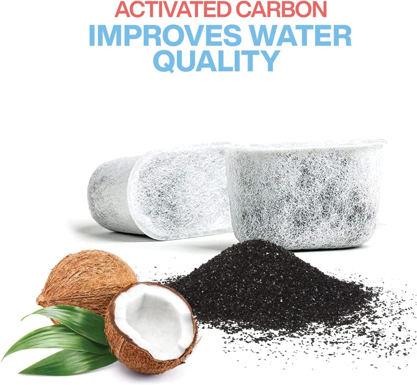 Pacote com 6 filtros de água de carvão de substituição para ... - Image 2