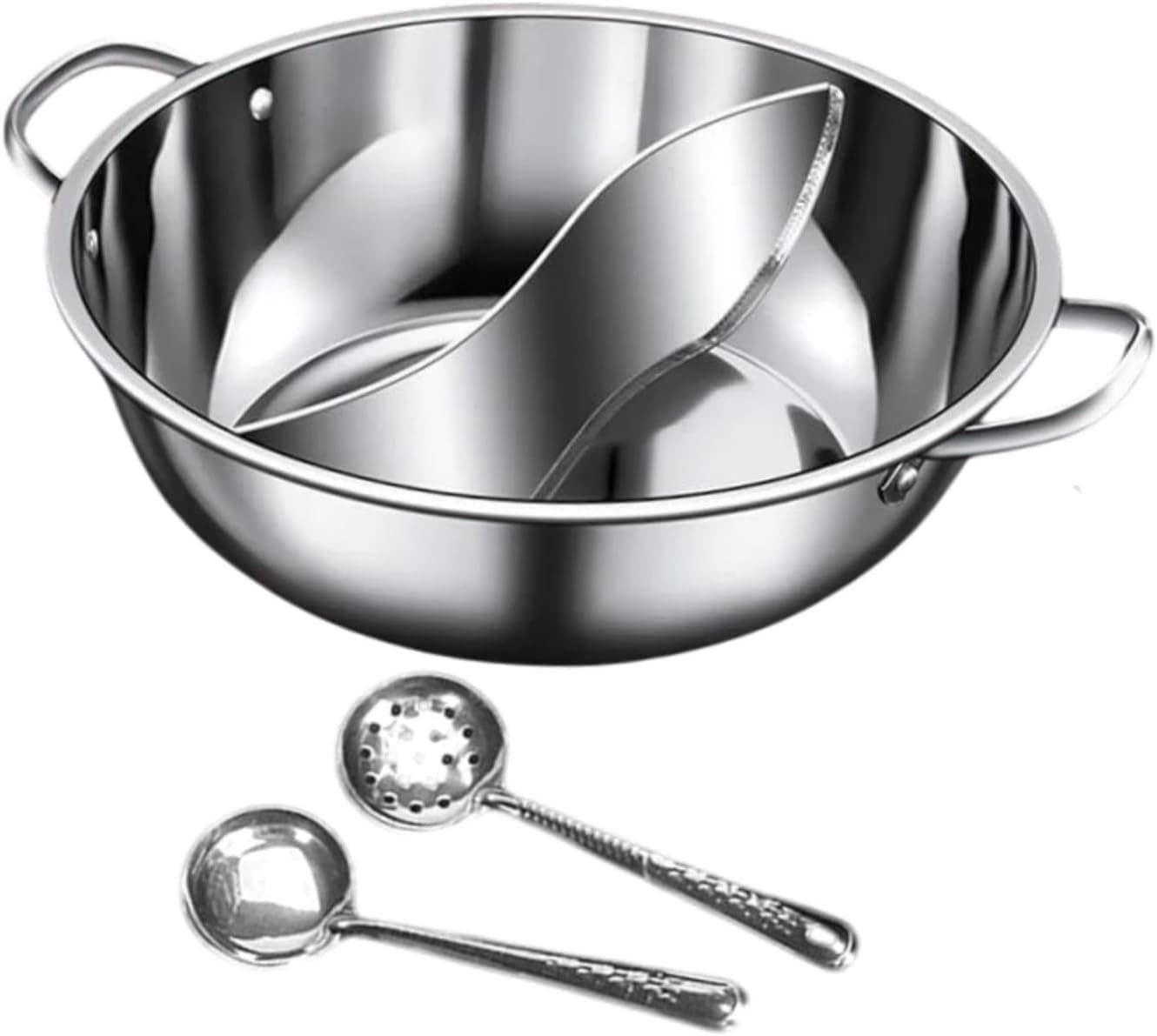 Shabu Shabu Pot Hot, panela quente com divisor, sabor duplo ...