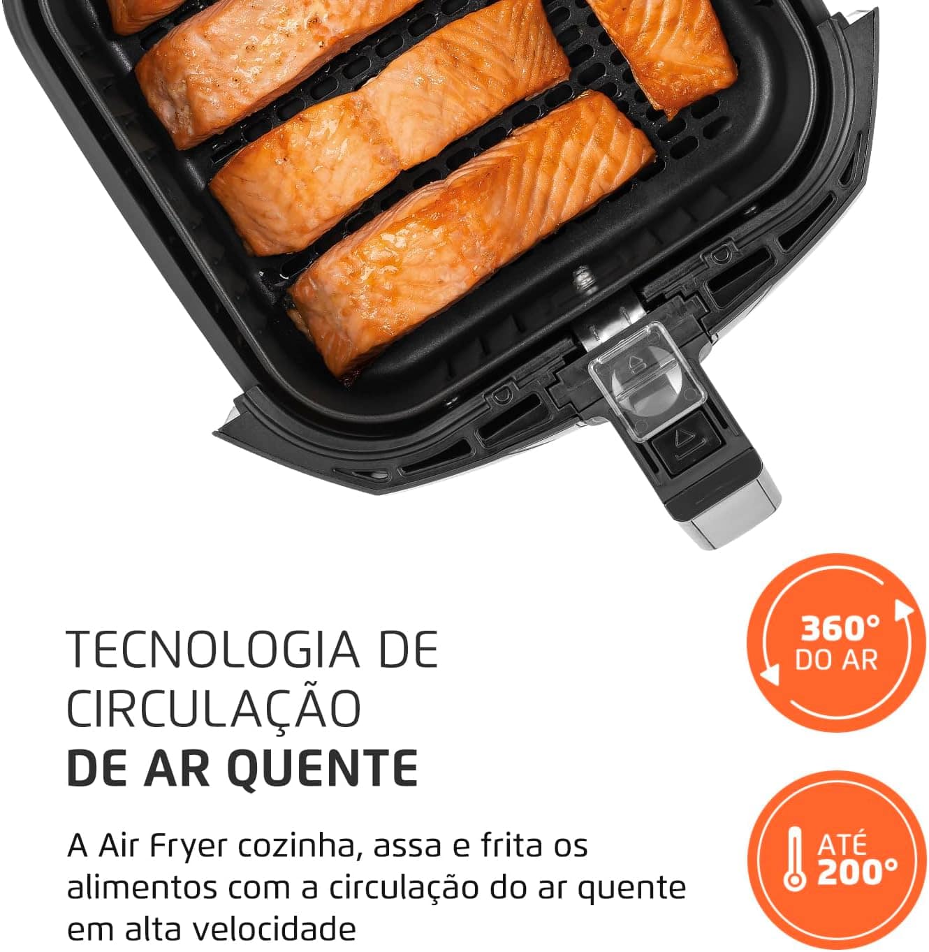 Fritadeira Sem Óleo Air Fryer 5,5L, Mondial, Preto/Inox, 190... | É bom mesmo? Descubra antes de comprar - Image 5
