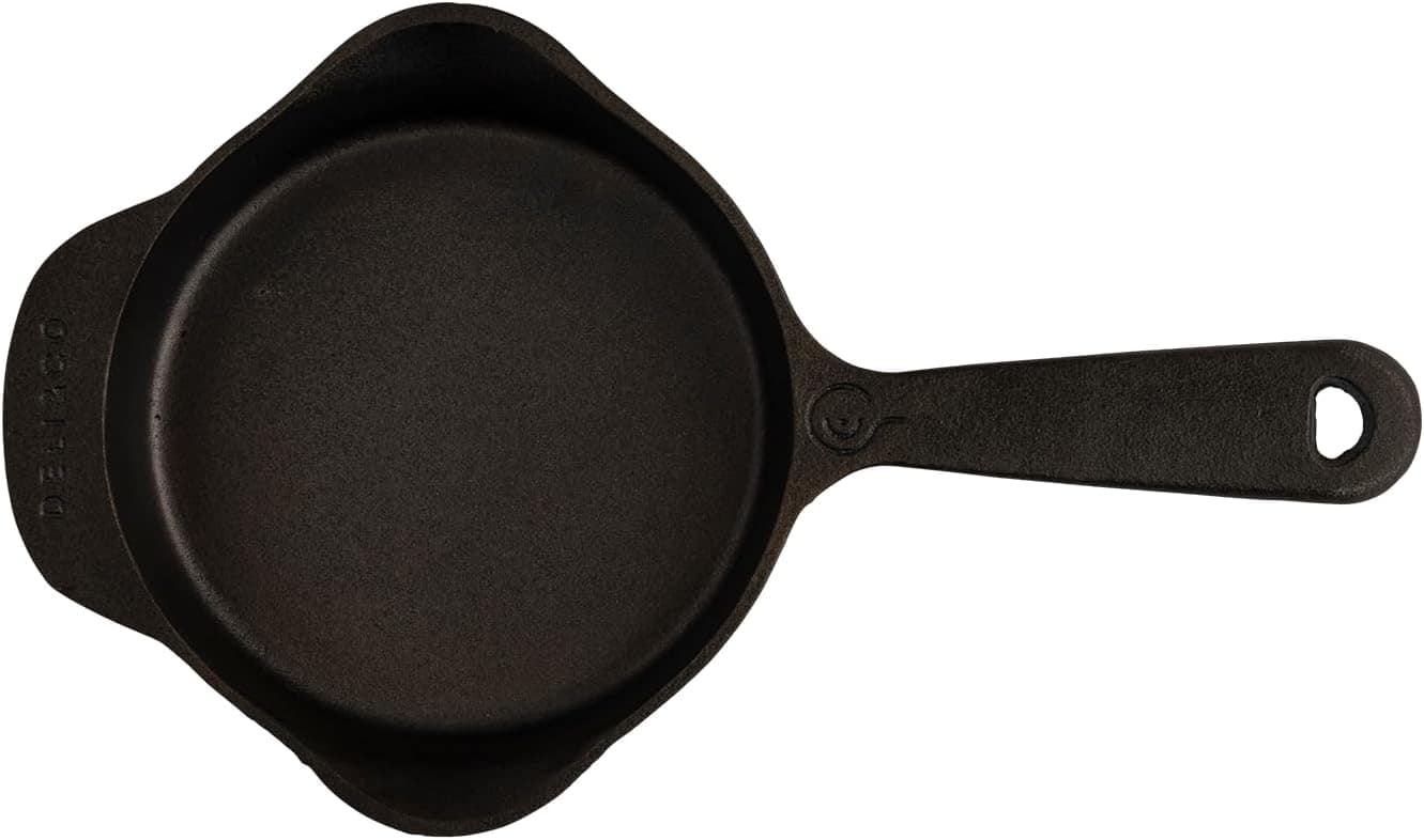 Frigideira de ferro Skillet 16cm, panela de ferro polida e p... - Image 5