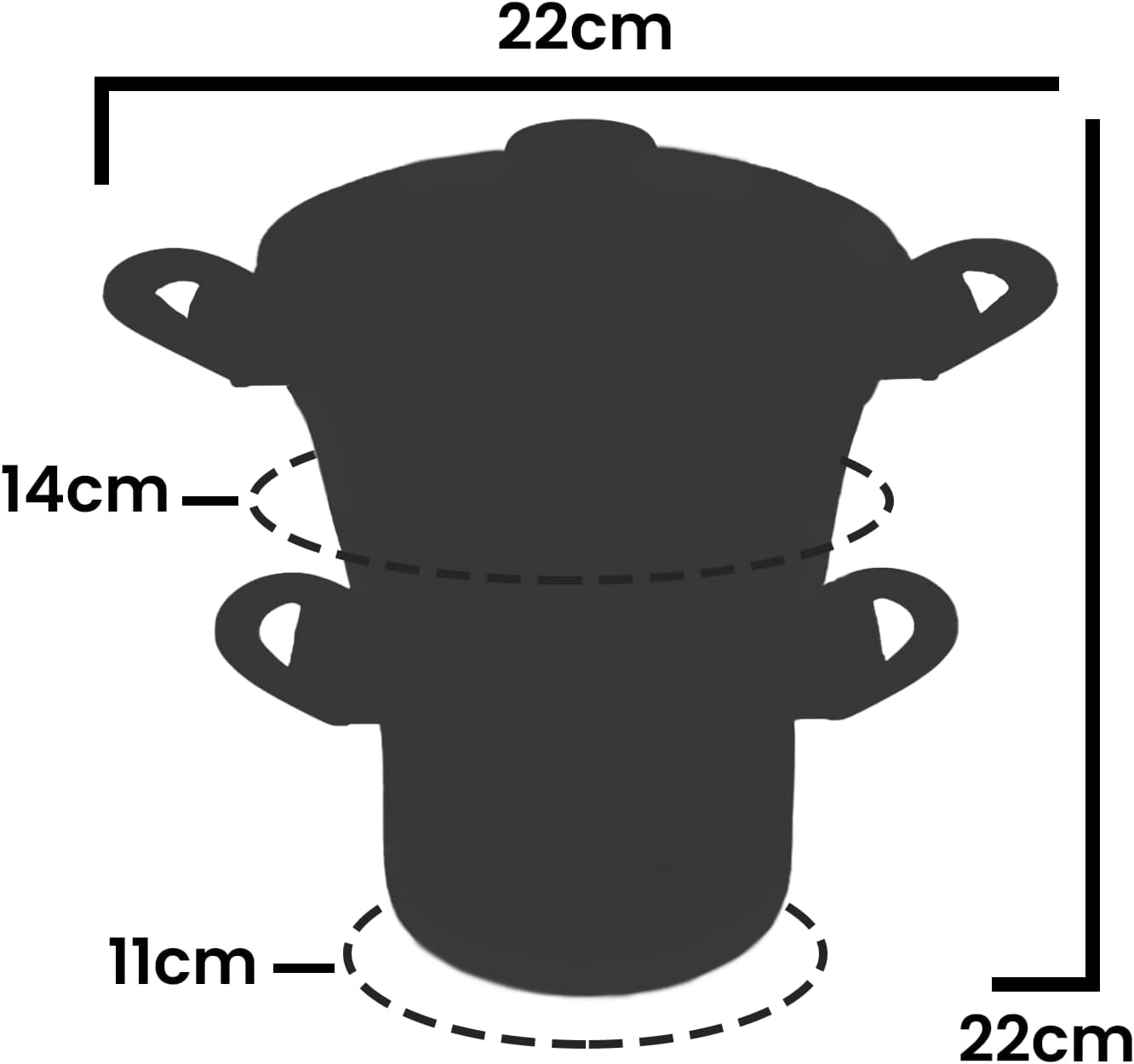 Cuscuzeiro Nordestino Duplo N16 com Tampa Leiteira e Caneco ... - Image 7