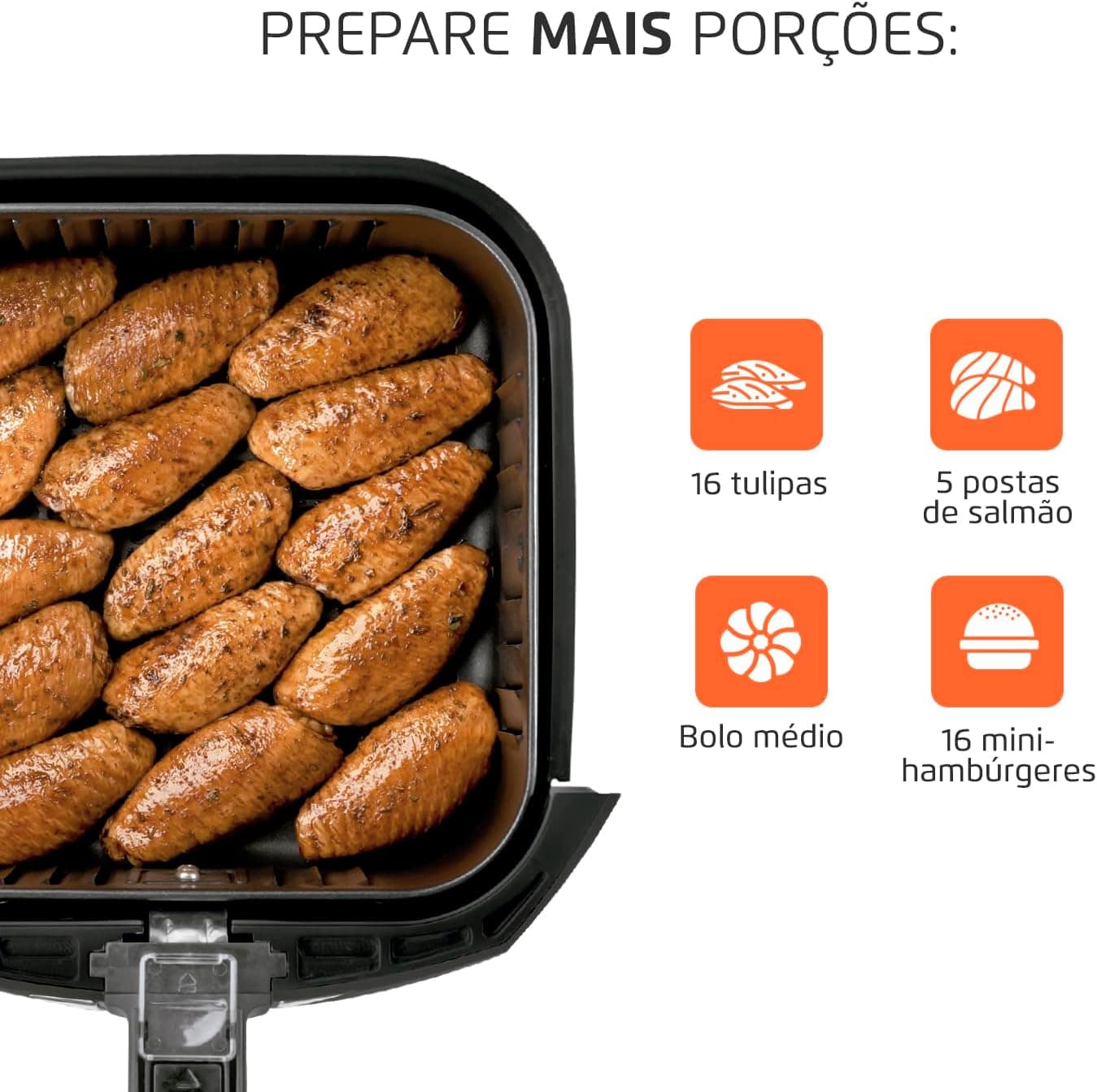 Fritadeira Sem Óleo Air Fryer 4L, Mondial, Grafite/Inox, 150... | É bom mesmo? Descubra antes de comprar - Image 3