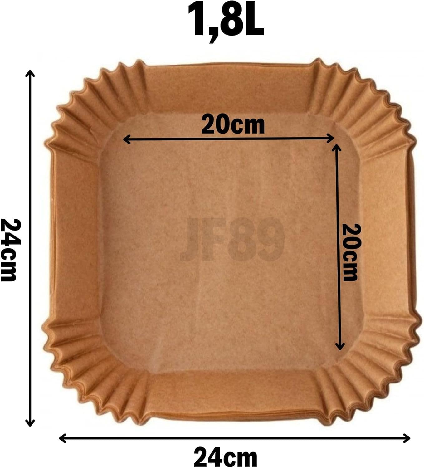 Forma de Papel 20cm x 20cm Forro Antiaderente Descartável pa... | É bom mesmo? Descubra antes de comprar - Image 2