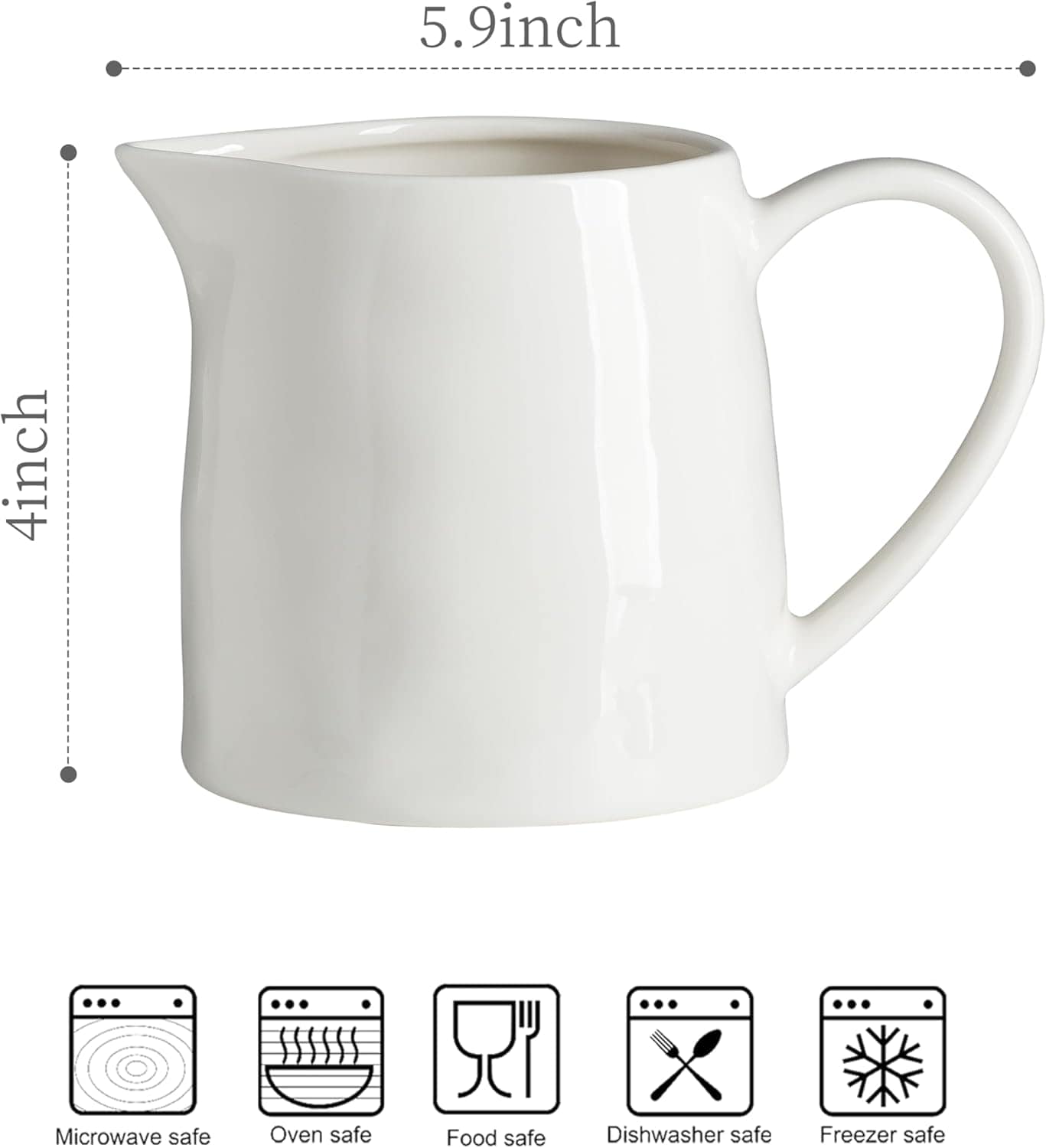 Jarro de cerâmica – Jarro de porcelana para café de 540 ml c... - Image 2