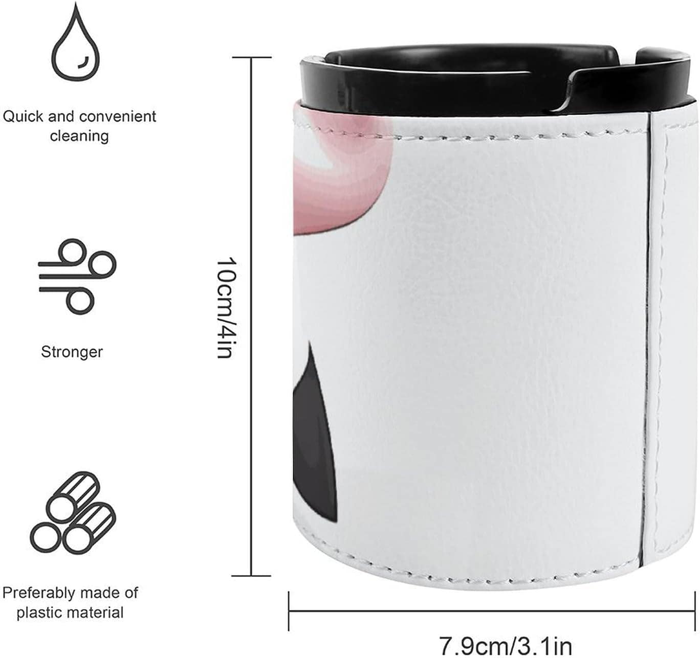 Cinzeiro de couro de vaca leiteira de desenho animado para c... - Image 2