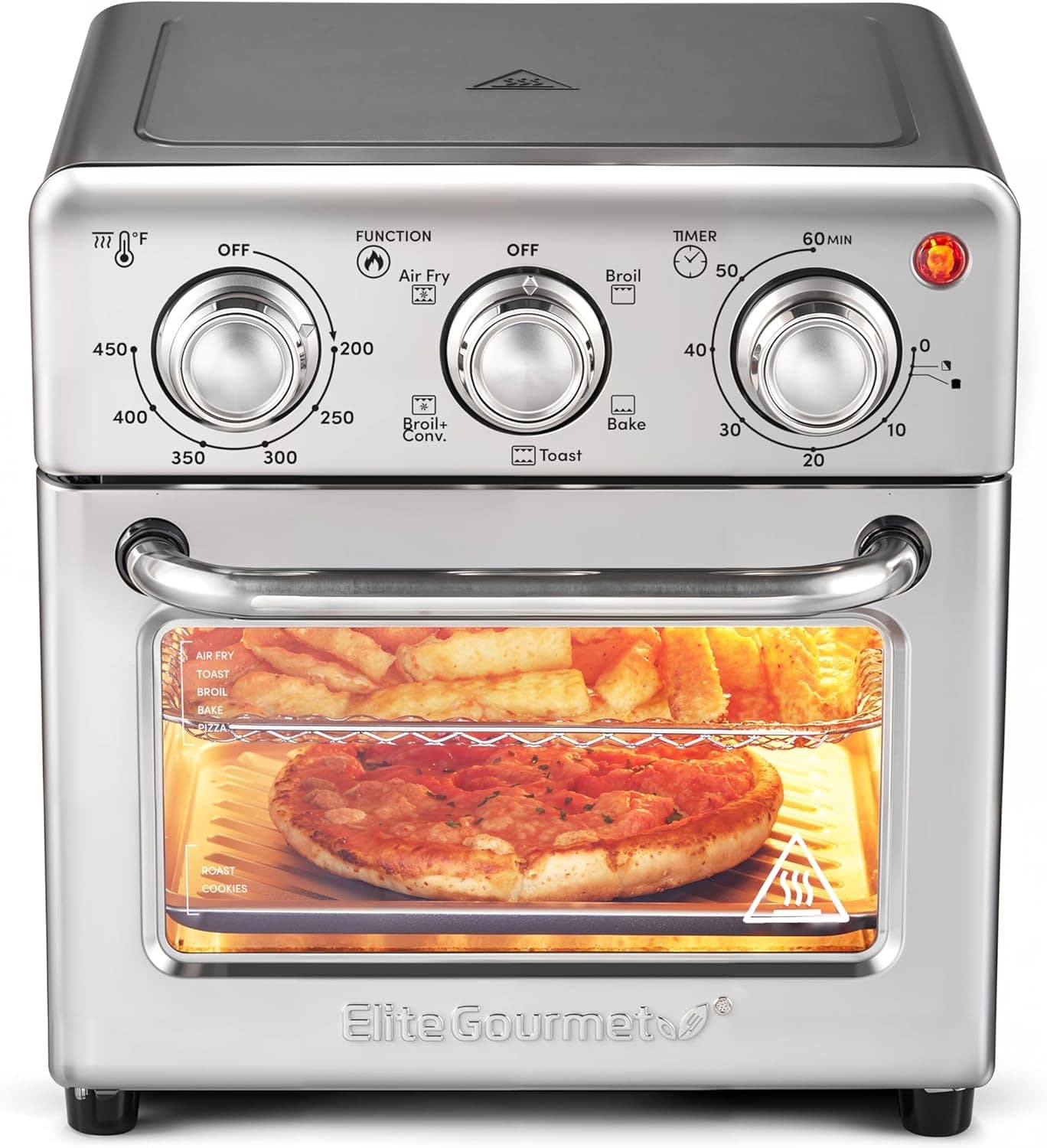 Elite Gourmet EAF0852SS 8.5Qt. Forno fritadeira a ar de capa... | É bom mesmo? Descubra antes de comprar