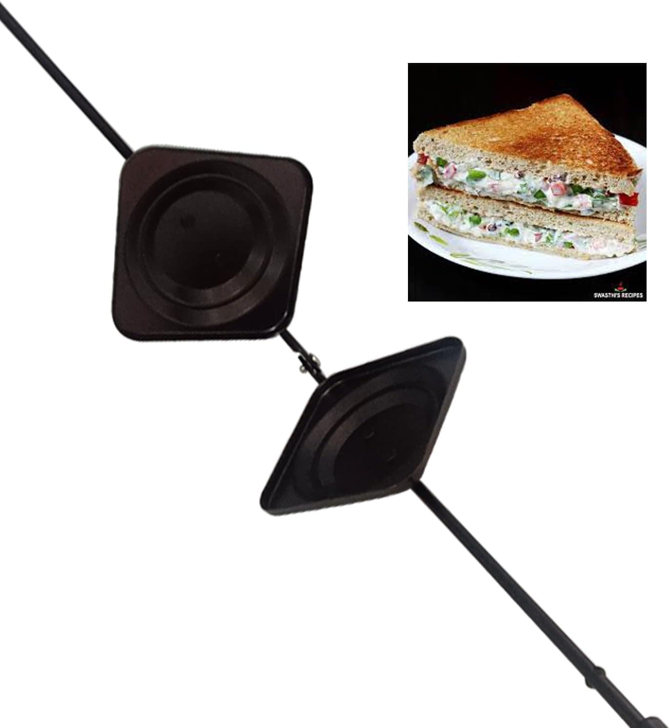 Shriya Sanduicheira, sanduicheira, torradeira antiaderente, ... - Image 3