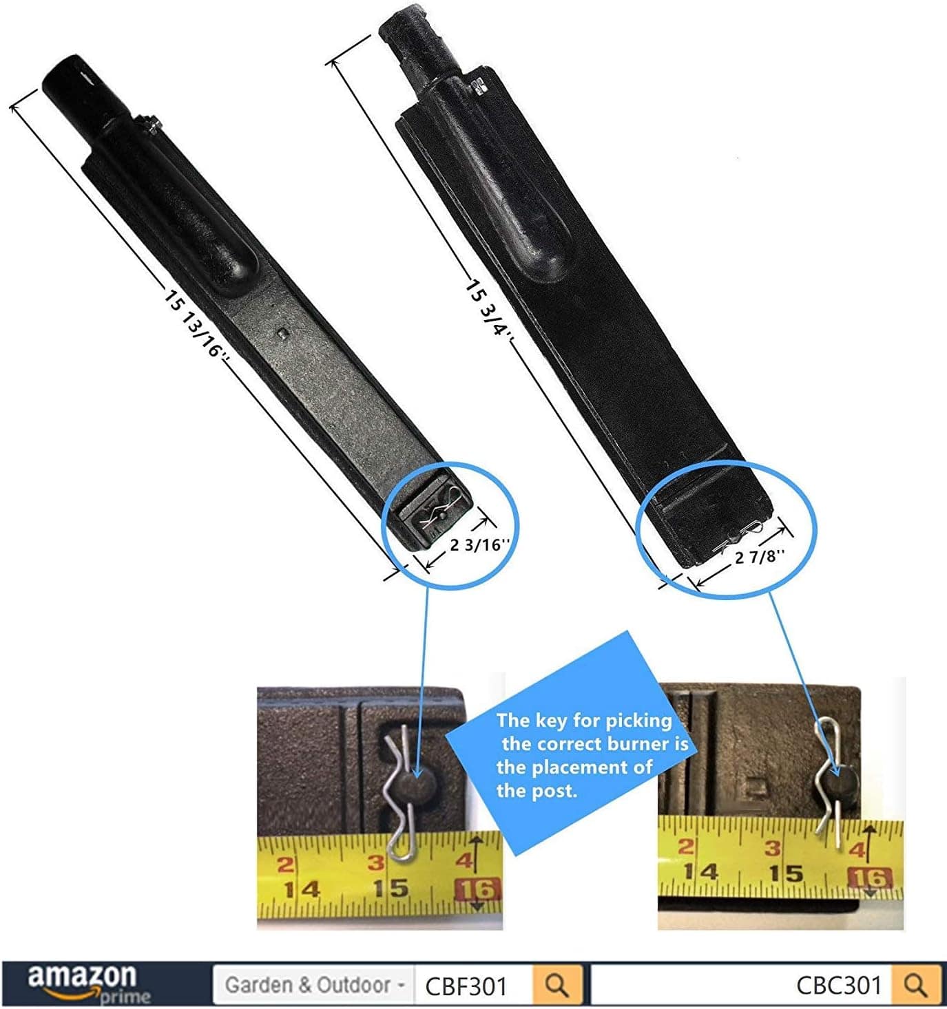 Hongso 15 Peças de substituição para grelha a gás de tubo de... - Image 7