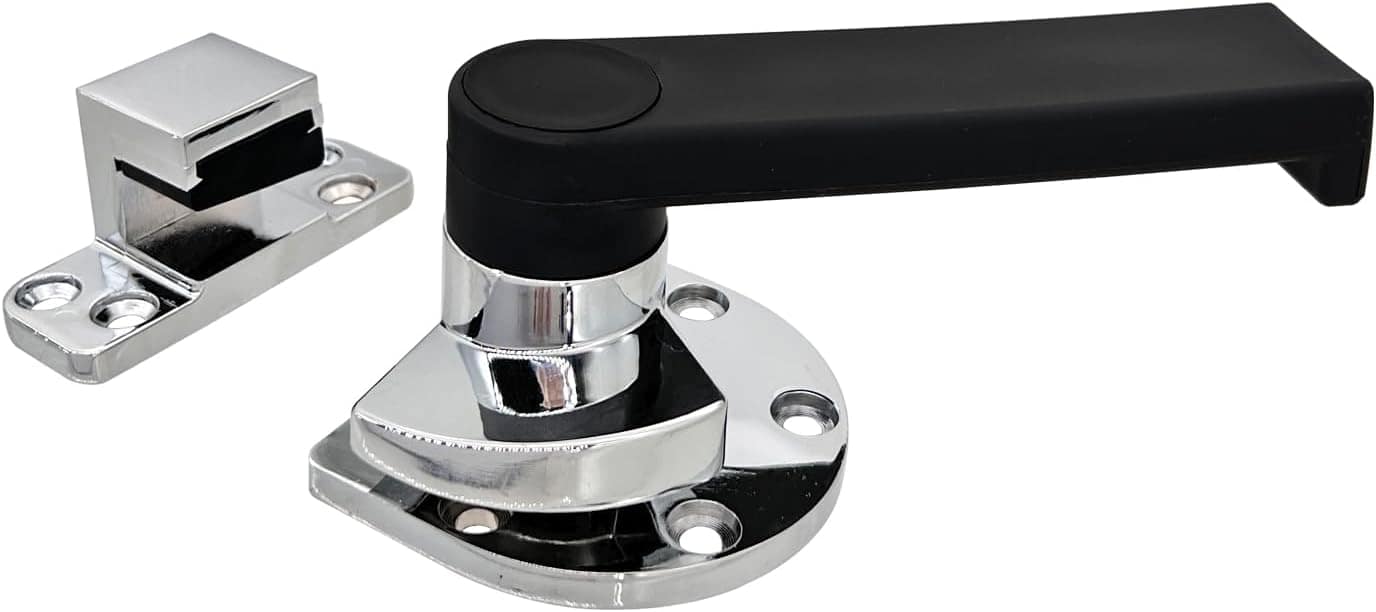 Xnrtop Conjunto de trava de trava de alça preta para congela... - Image 2