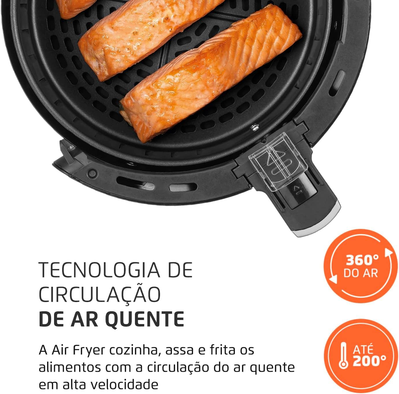 Fritadeira Sem Óleo Air Fryer 3,5L, Mondial, Preto/Inox, 150... | É bom mesmo? Descubra antes de comprar - Image 7