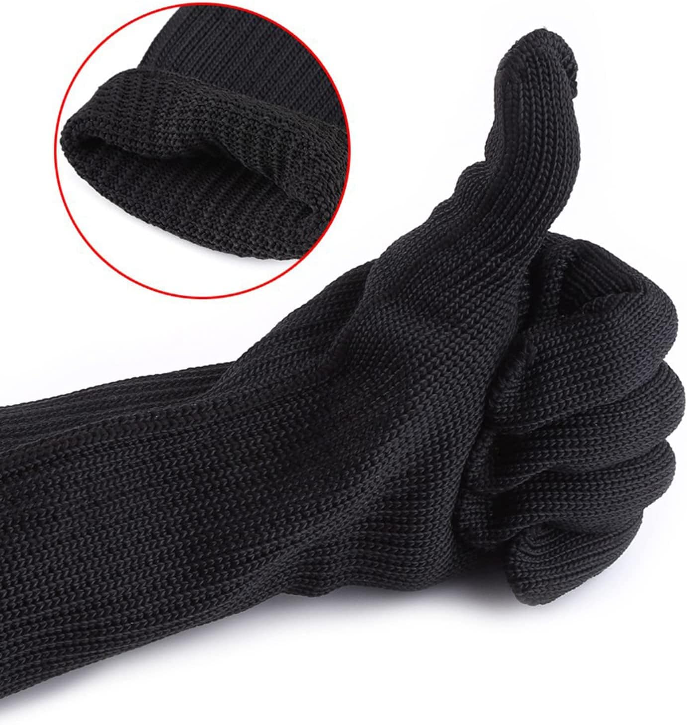 Luvas Resistentes Ao Corte, Fio de Aço Inoxidável, Punhos Lo... - Image 4