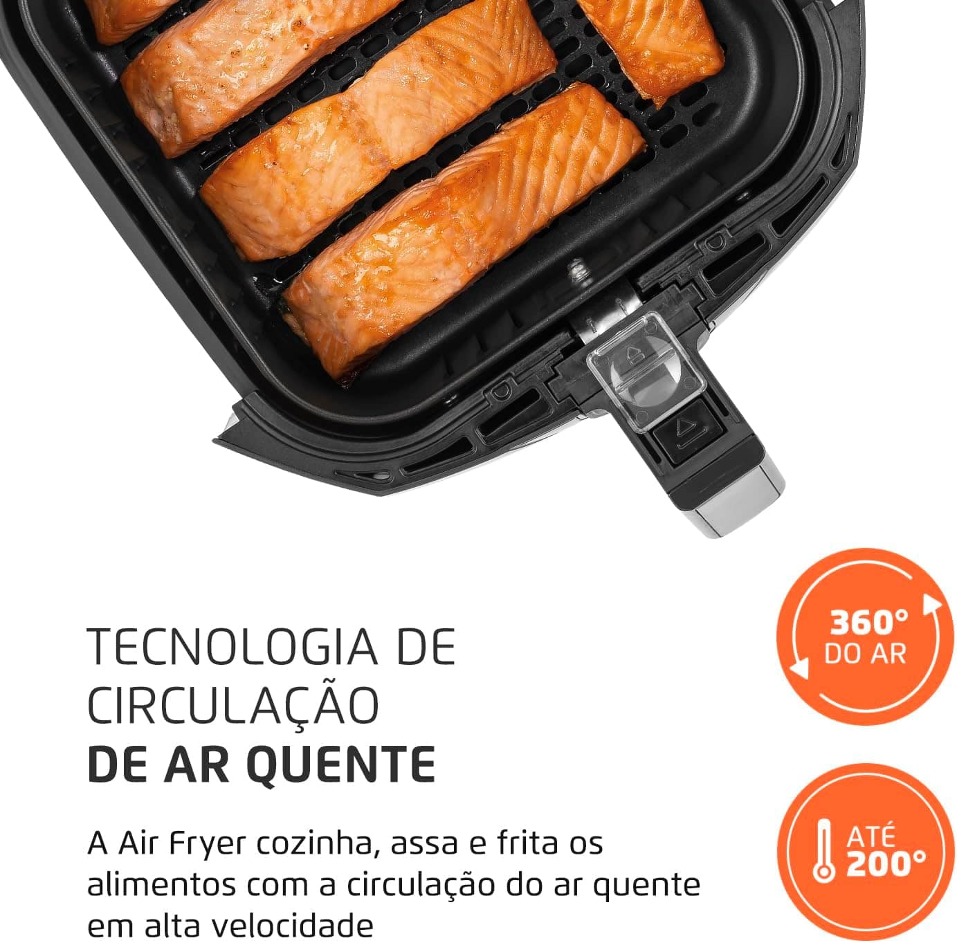 Fritadeira Sem Óleo Air Fryer 4L, Mondial, Preto/Inox, 1500W... | É bom mesmo? Descubra antes de comprar - Image 5