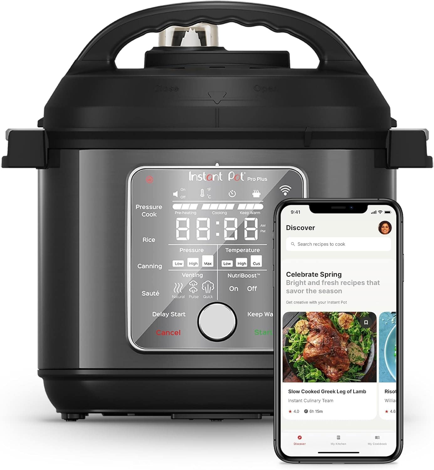Instant Pot Pro Plus Wi-Fi Smart 10 Em 1, Panela De Pressão,...