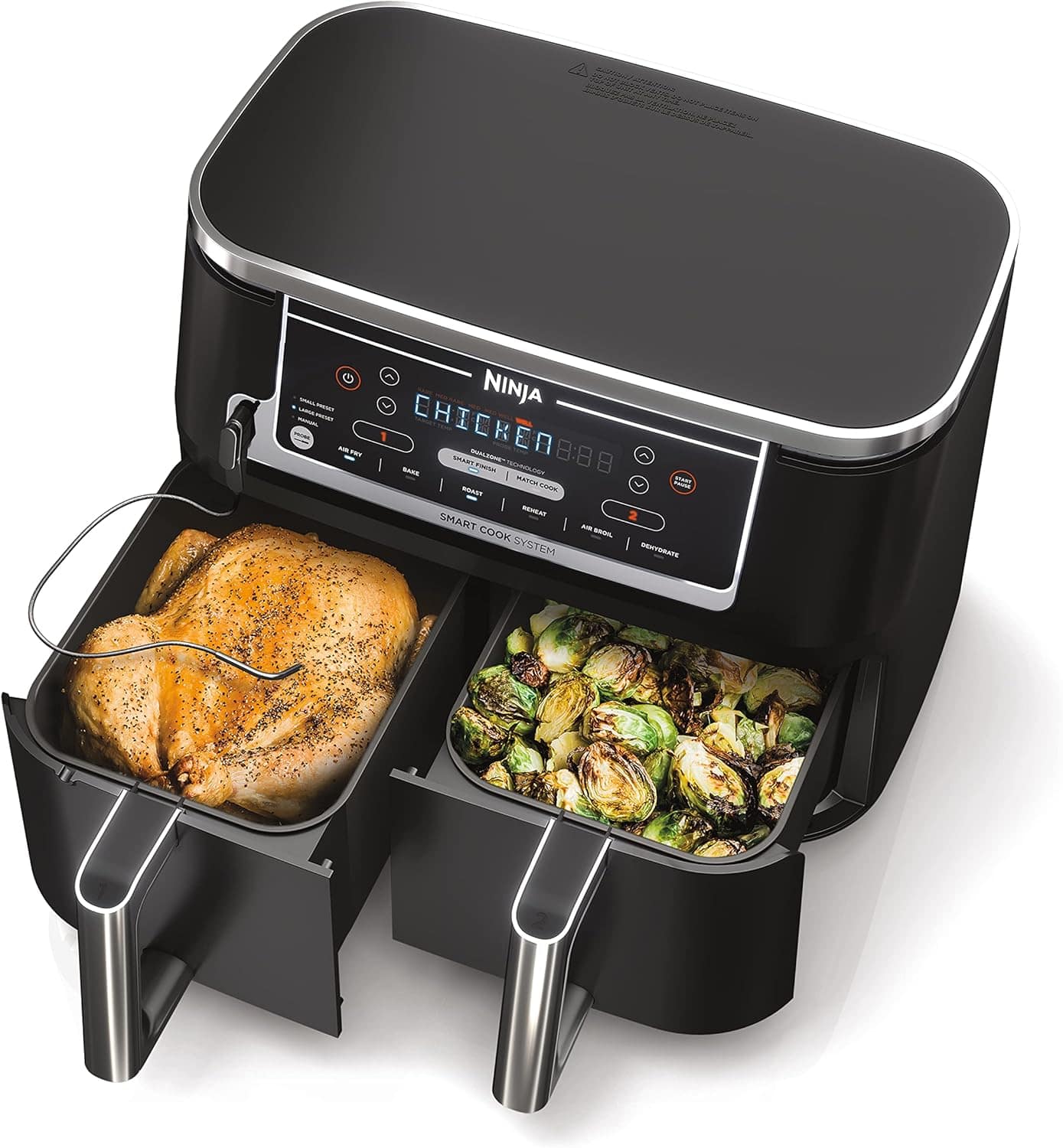 Ninja DZ550 Foodi 10 Quart 6-in-1 DualZone Smart XL Air Frye... | É bom mesmo? Descubra antes de comprar