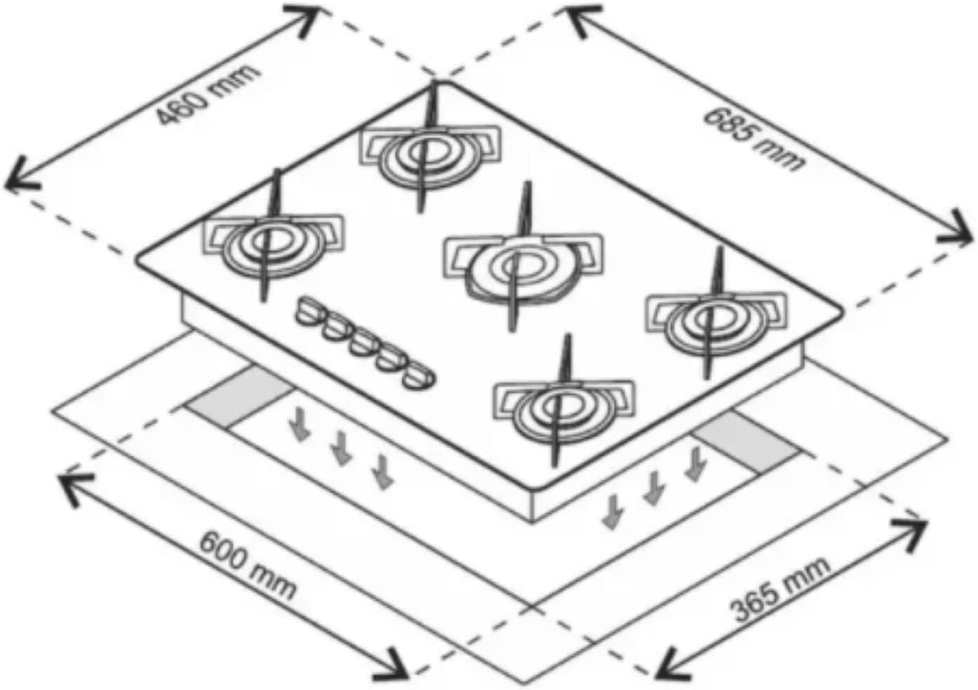 Cooktop Chamalux Vermelho - Image 2