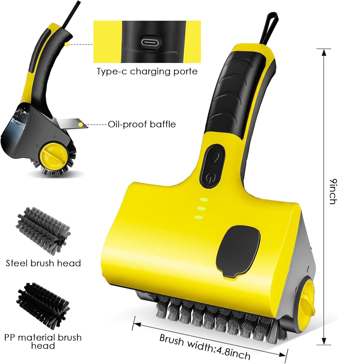 Suteng Escova De Limpeza Para Grelha Elétrica Com Caixa Líqu... - Image 6