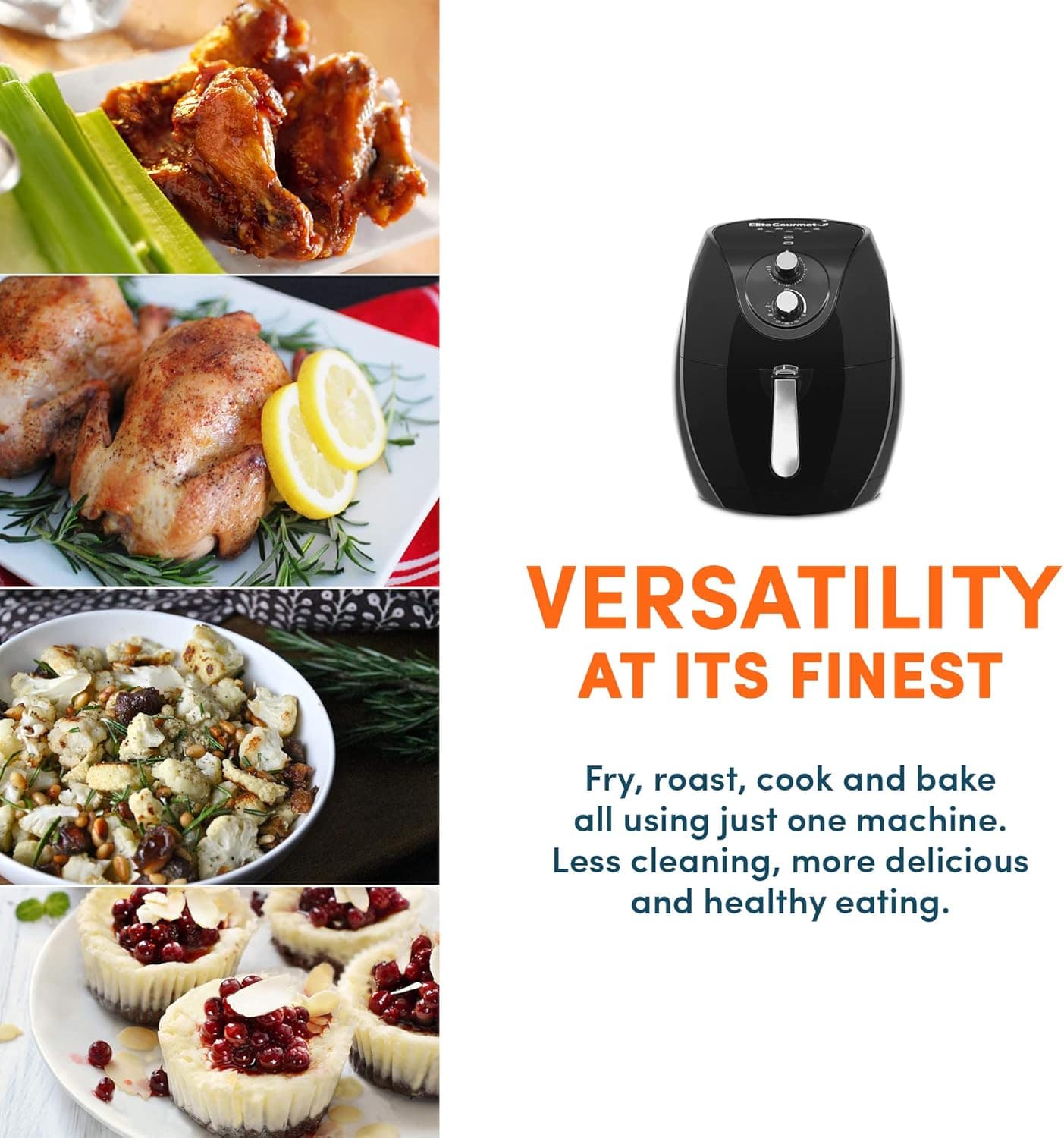 Elite Platinum Fritadeira de ar elétrica EAF-658, capacidade... | É bom mesmo? Descubra antes de comprar - Image 6