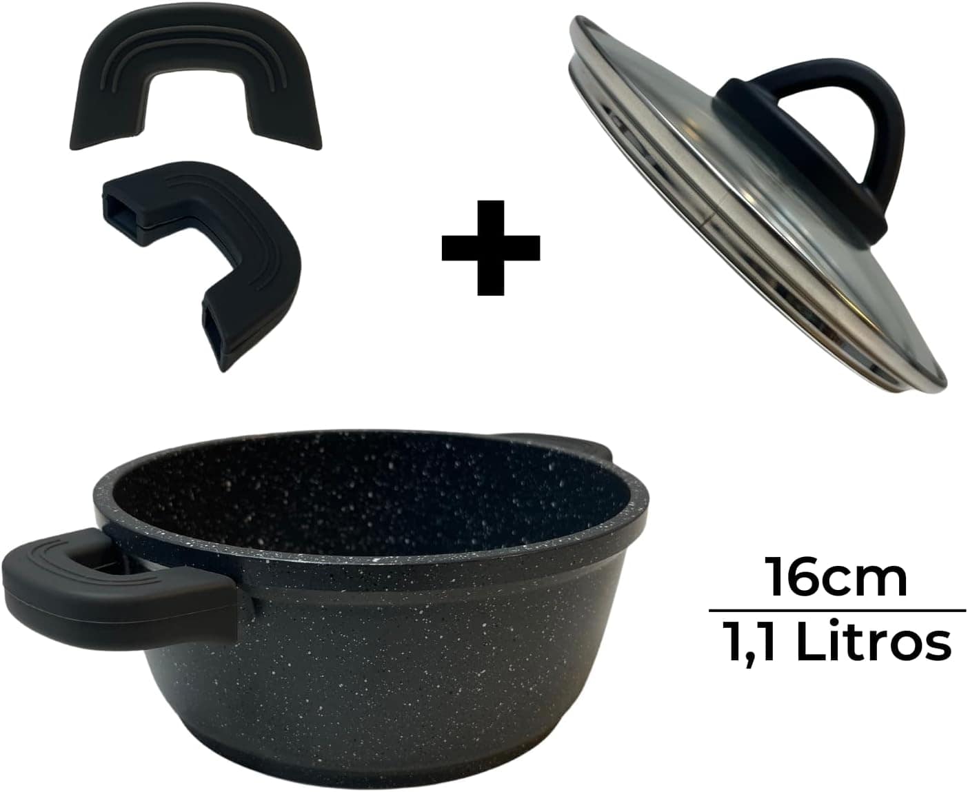 Panela Caçarola De Aluminio E Revestimento Cerâmico Tacho co... - Image 3