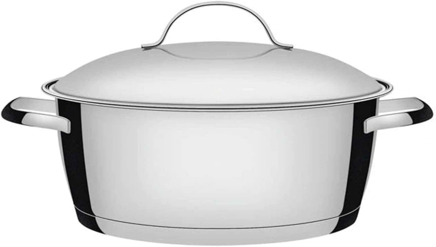 Caçarola Rasa com Fundo Triplo Tramontina Inox 24Cm, CACAROL...