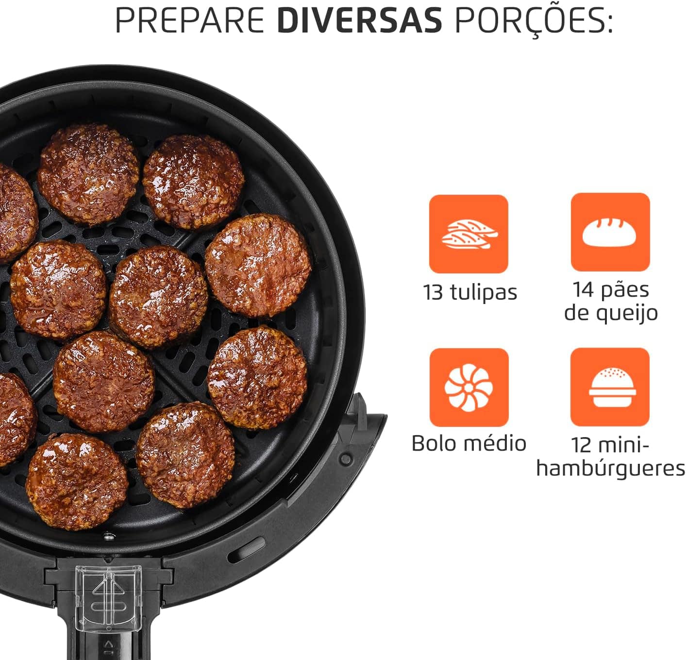 Fritadeira Sem Óleo Air Fryer 3,5L, Mondial, Preto/Inox, 150... | É bom mesmo? Descubra antes de comprar - Image 3