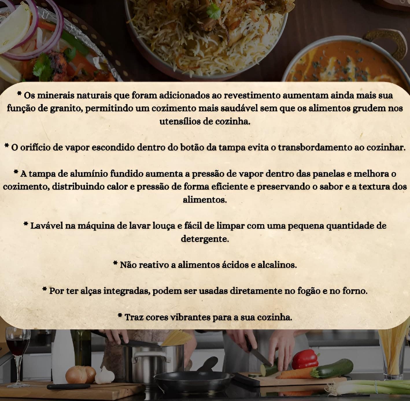 Conjunto de Panelas de Cerâmica Antiaderente Revestido de Gr... - Image 5