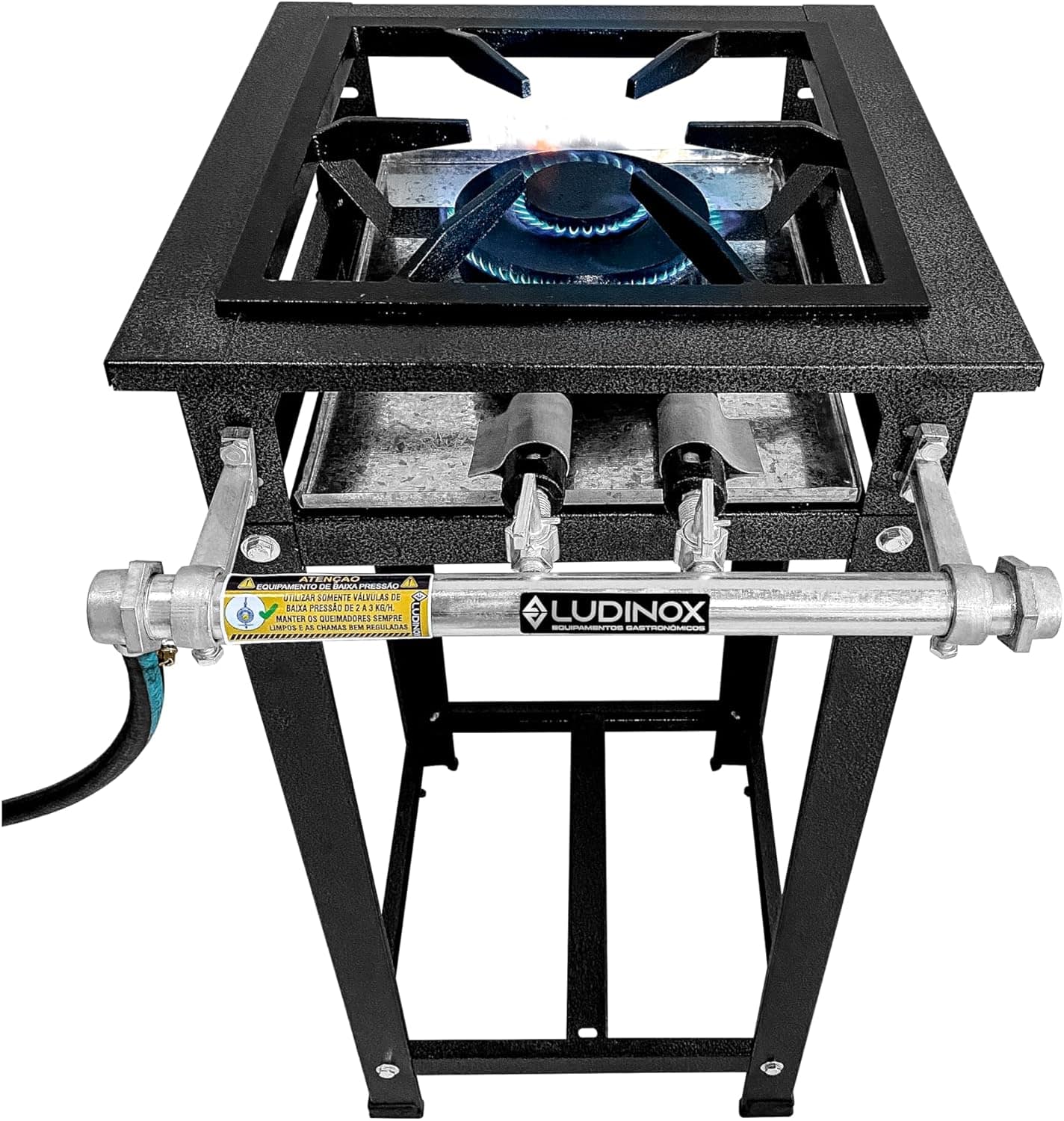 Fogão Industrial 1 Boca Dupla Baixa Pressão Fogões 30x30 P5 - Image 3