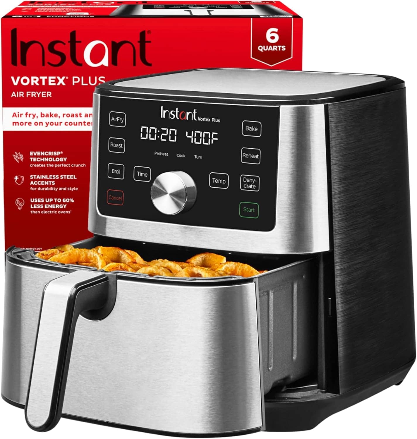 Instant Fritadeira a ar Vortex Plus 6QT XL, 6 em 1, grelha, ... | É bom mesmo? Descubra antes de comprar