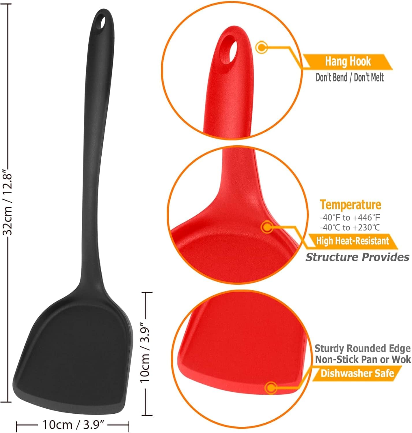 Espátula Wok de silicone, espátula de silicone, conjunto de ... - Image 5