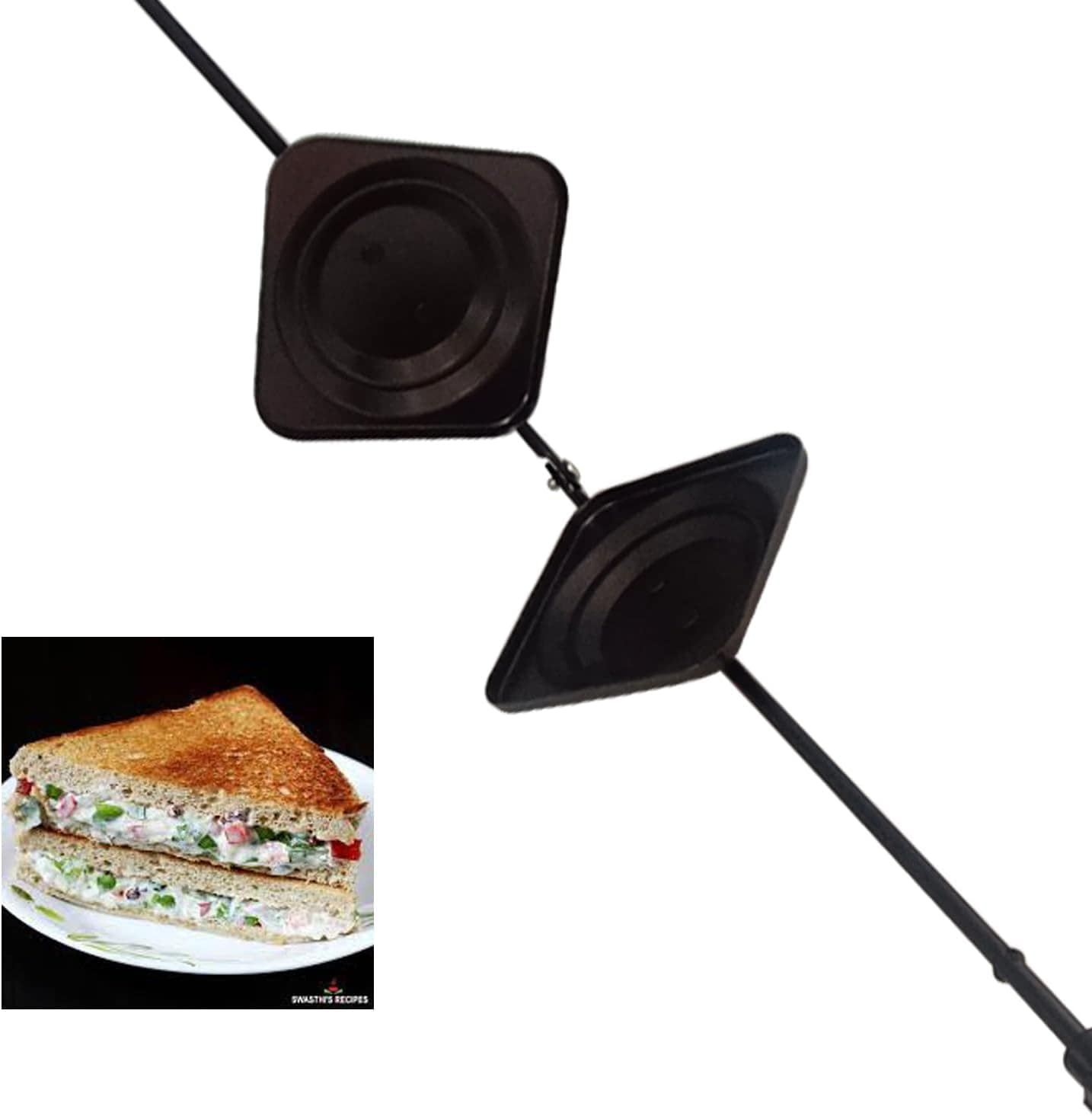 Shriya Sanduicheira, sanduicheira, torradeira antiaderente, ... - Image 6