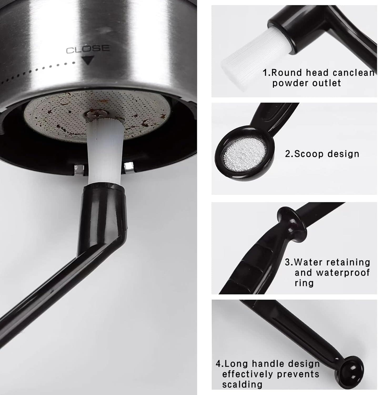 Escova de café, 3 peças, escova de café expresso, escova de ... - Image 3