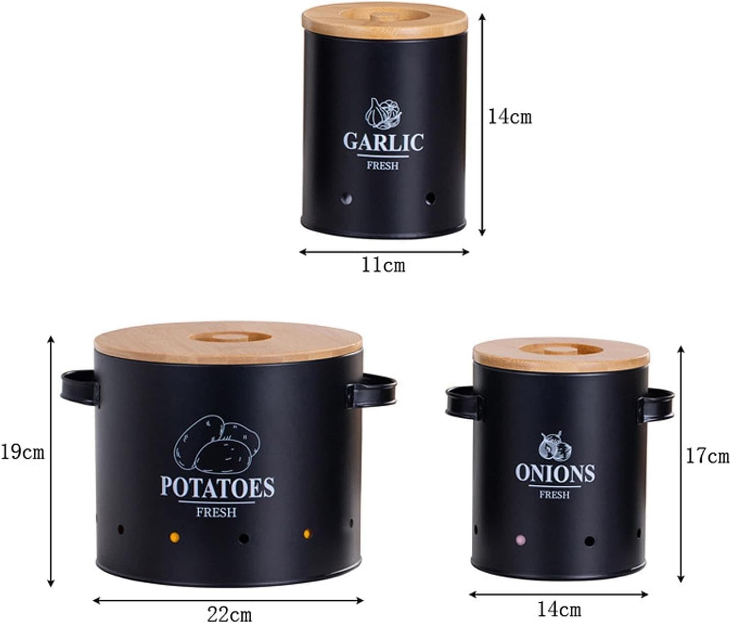 Despensa organizadora de estanho de fazenda contêiner hole d... - Image 4