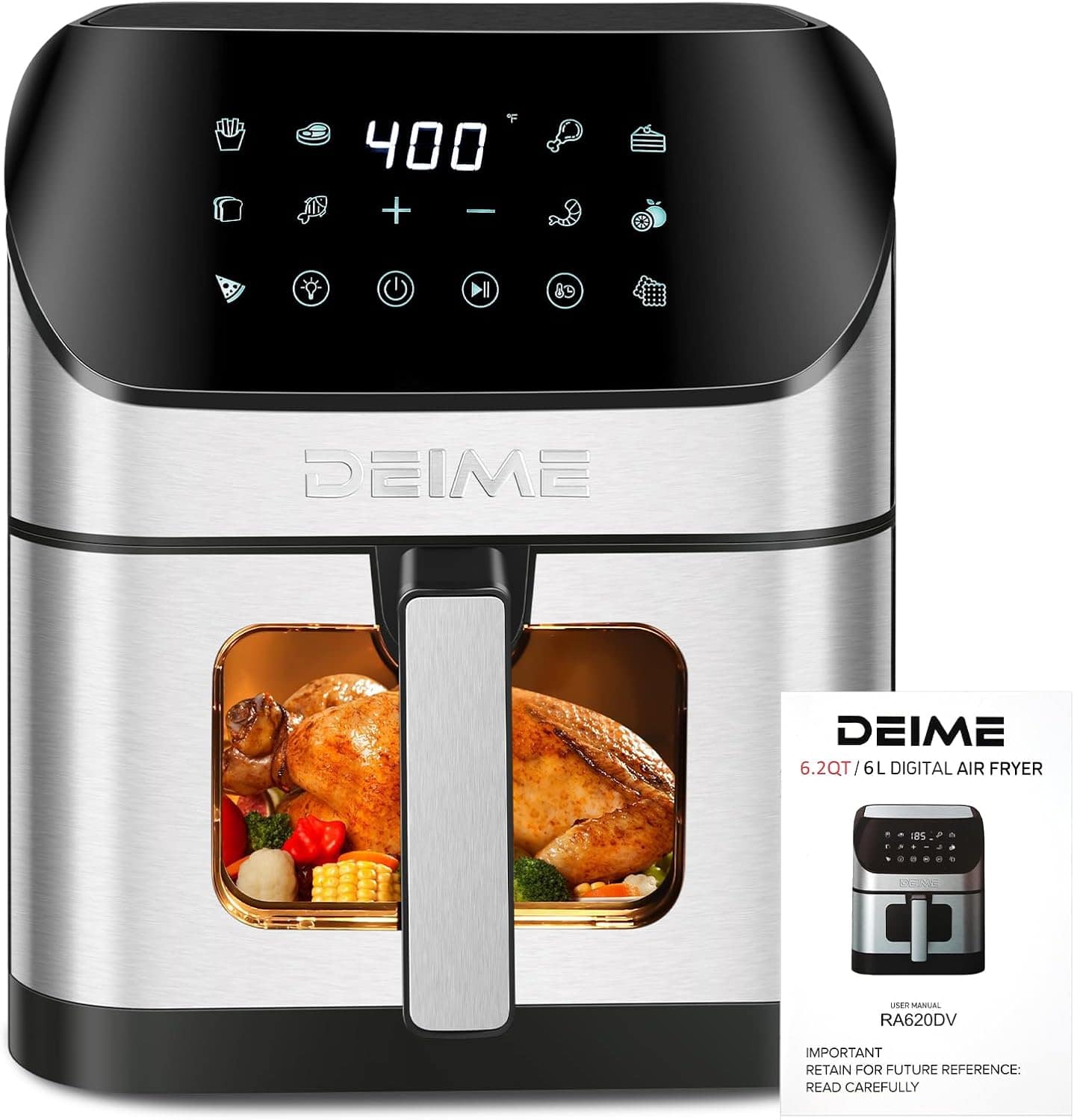 Fritadeira de ar fritadeira de ar para forno de grande capac... | É bom mesmo? Descubra antes de comprar - Image 7