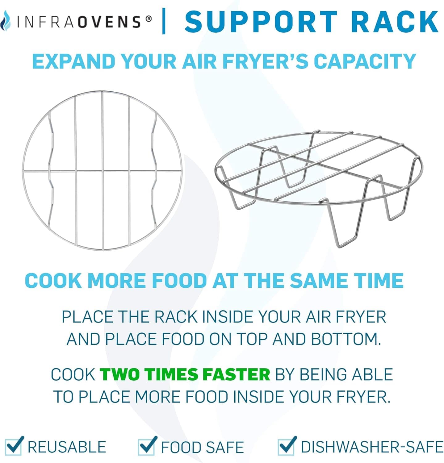 Conjunto de grelha Air fryer de 20 cm compatível com Costway... | É bom mesmo? Descubra antes de comprar - Image 4