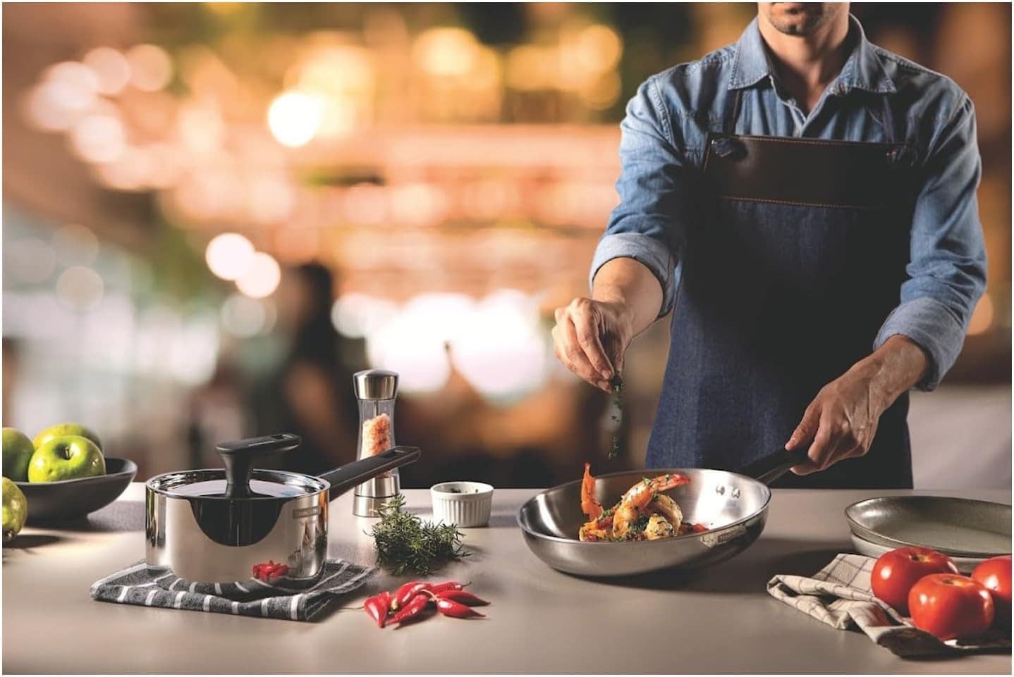 Jogo de Panelas Tramontina Grano Baquelite em Aço Inox com C... - Image 5