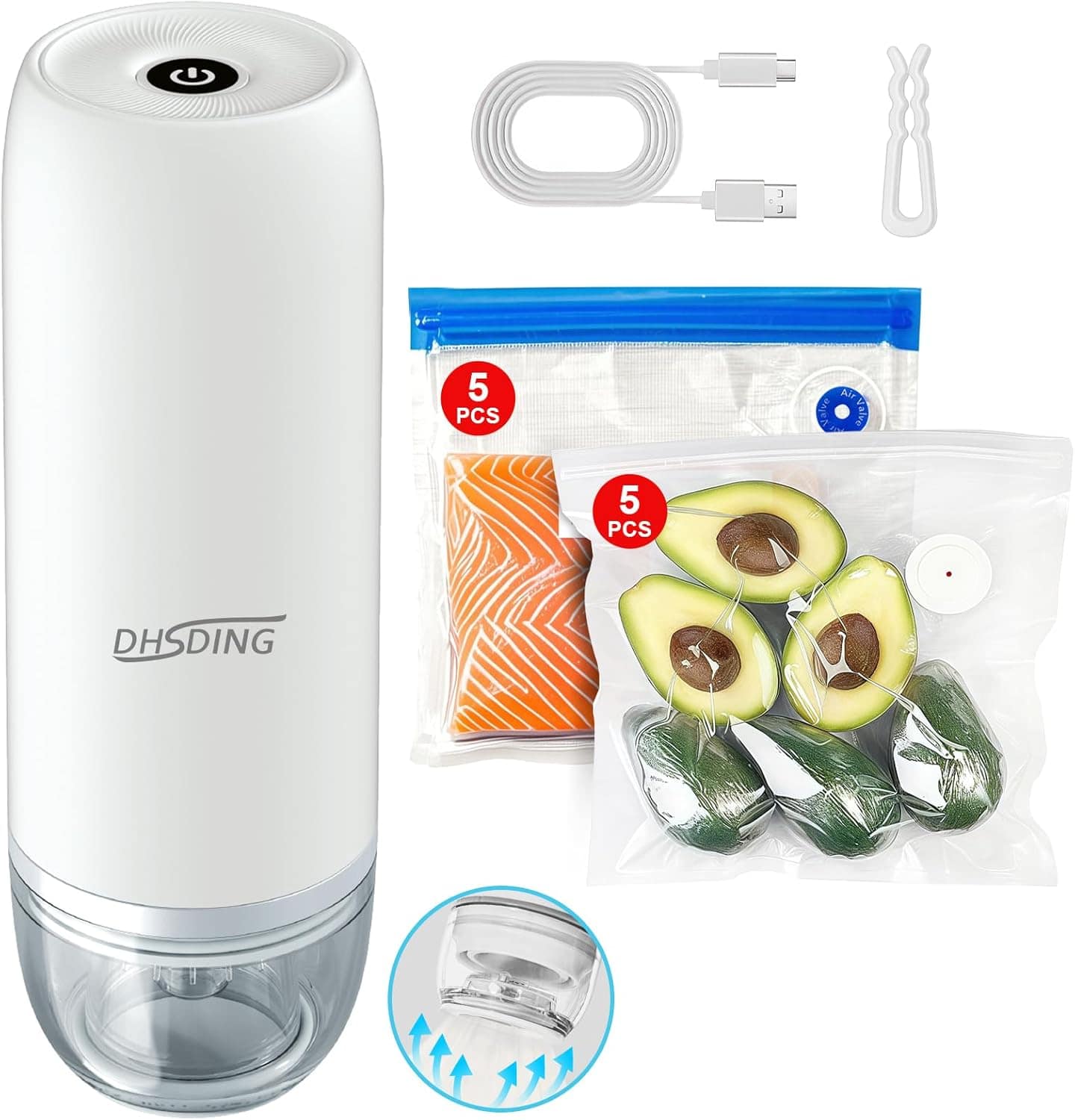 Máquina seladora a vácuo para economia de alimentos, selador...