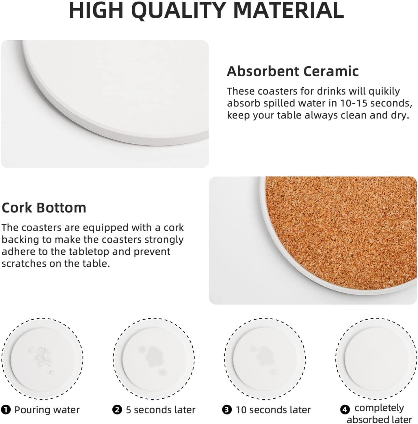 Porta-copos com estampa de vaca leiteira para bebidas, conju... - Image 4