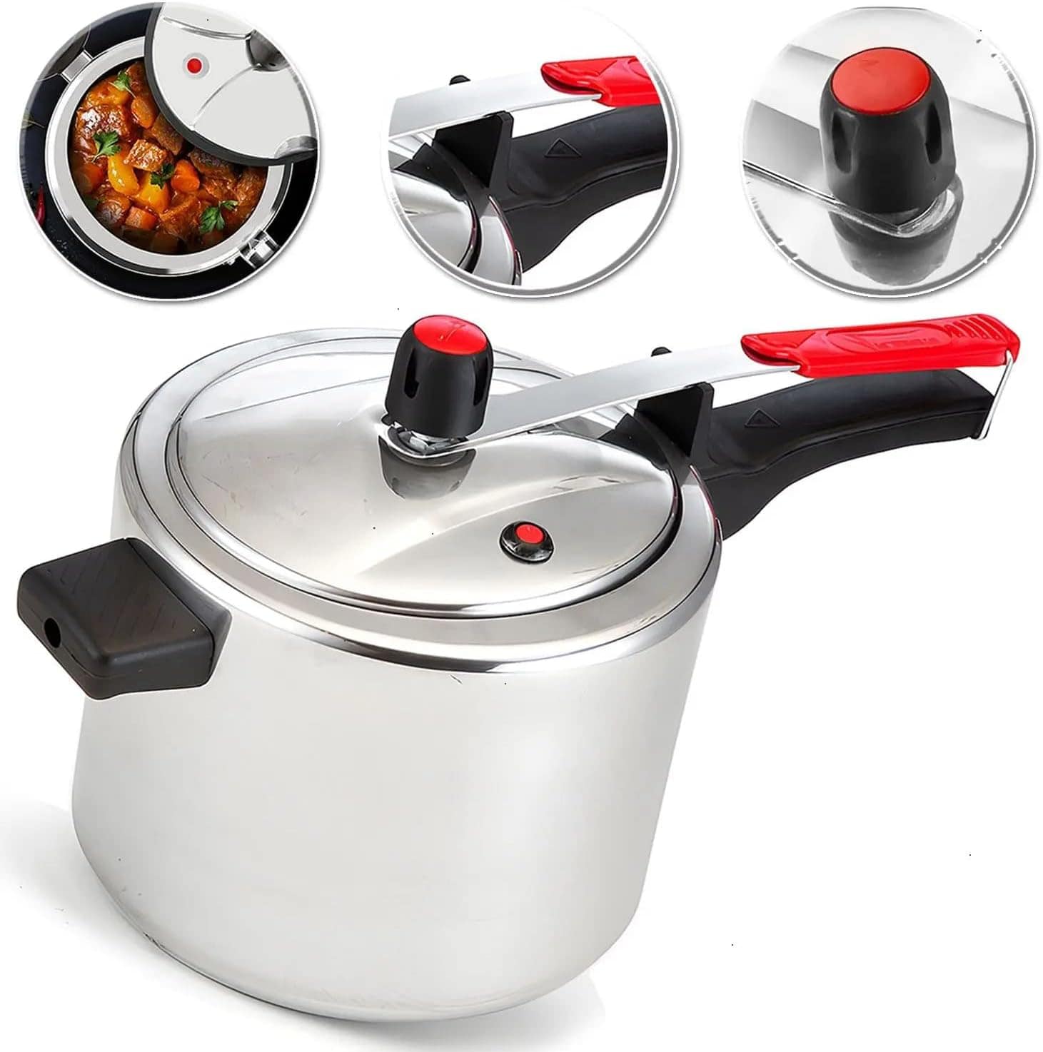 Panela de Pressão 4,5 Litros Polida Clássica Cozinha Rápida ...