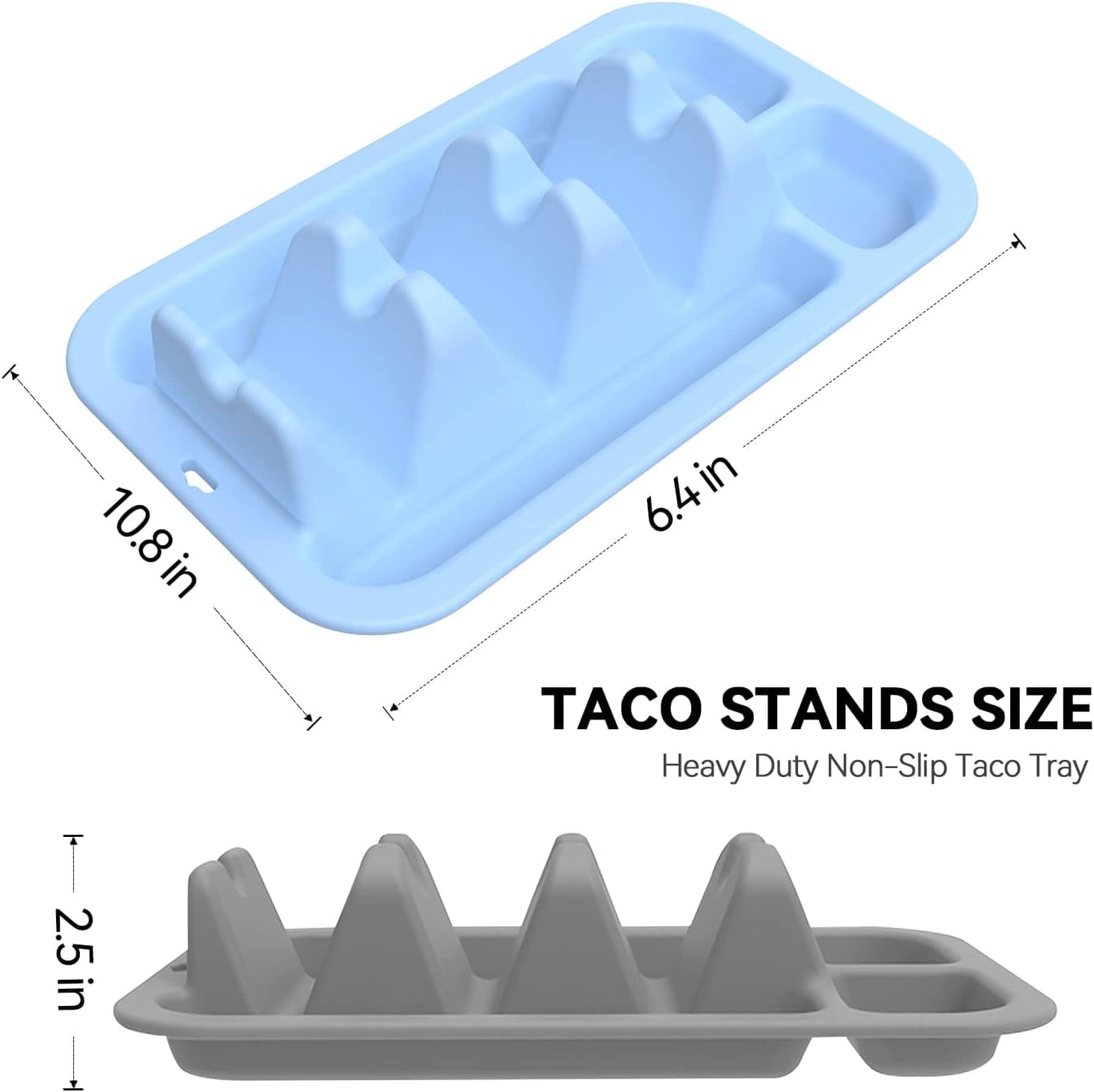 CAMENDE Suporte de taco de silicone reutilizável – conjunto ... - Image 4