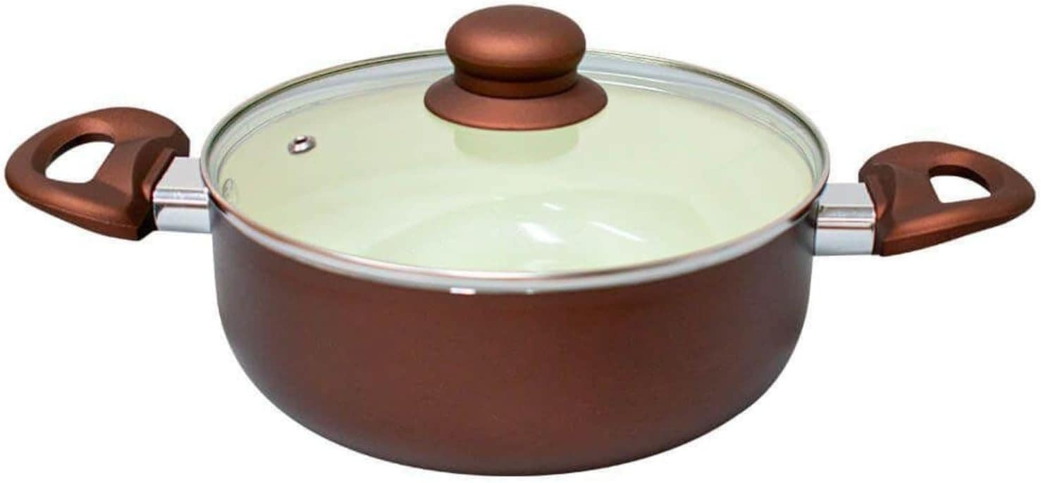 Conjunto De Panelas de Indução Roma Marrom Plus 2,5mm Casa A... - Image 7